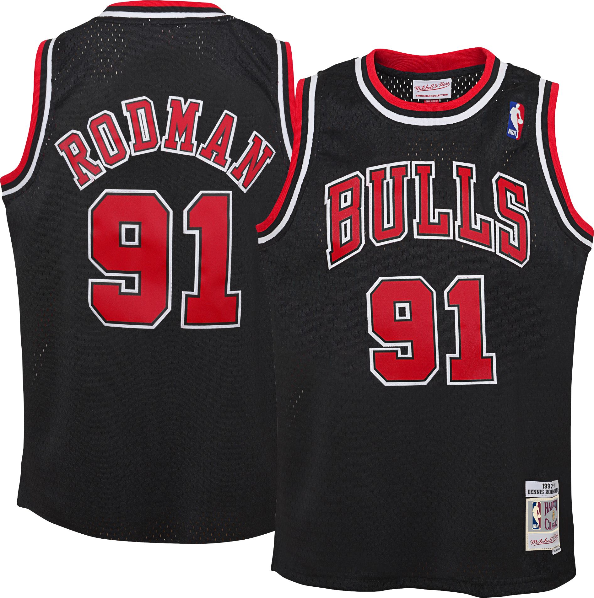 Mitchell & Ness Youth Chicago Bulls Dennis Rodman #91 Swingman