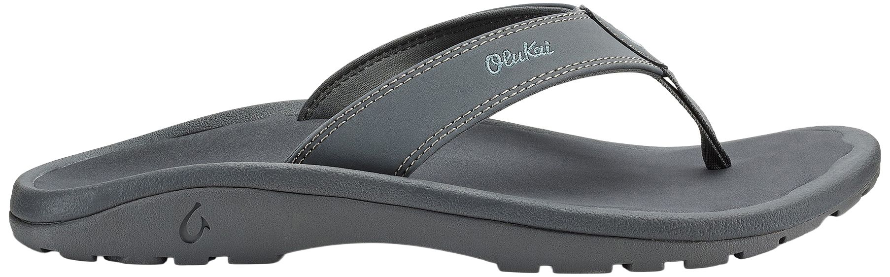 OluKai Modern Aloha Alania Mens 13 Gray Flip Flop Sandals Beach Casual Pool Shoe Amazon.com | OluKai Men main image 2