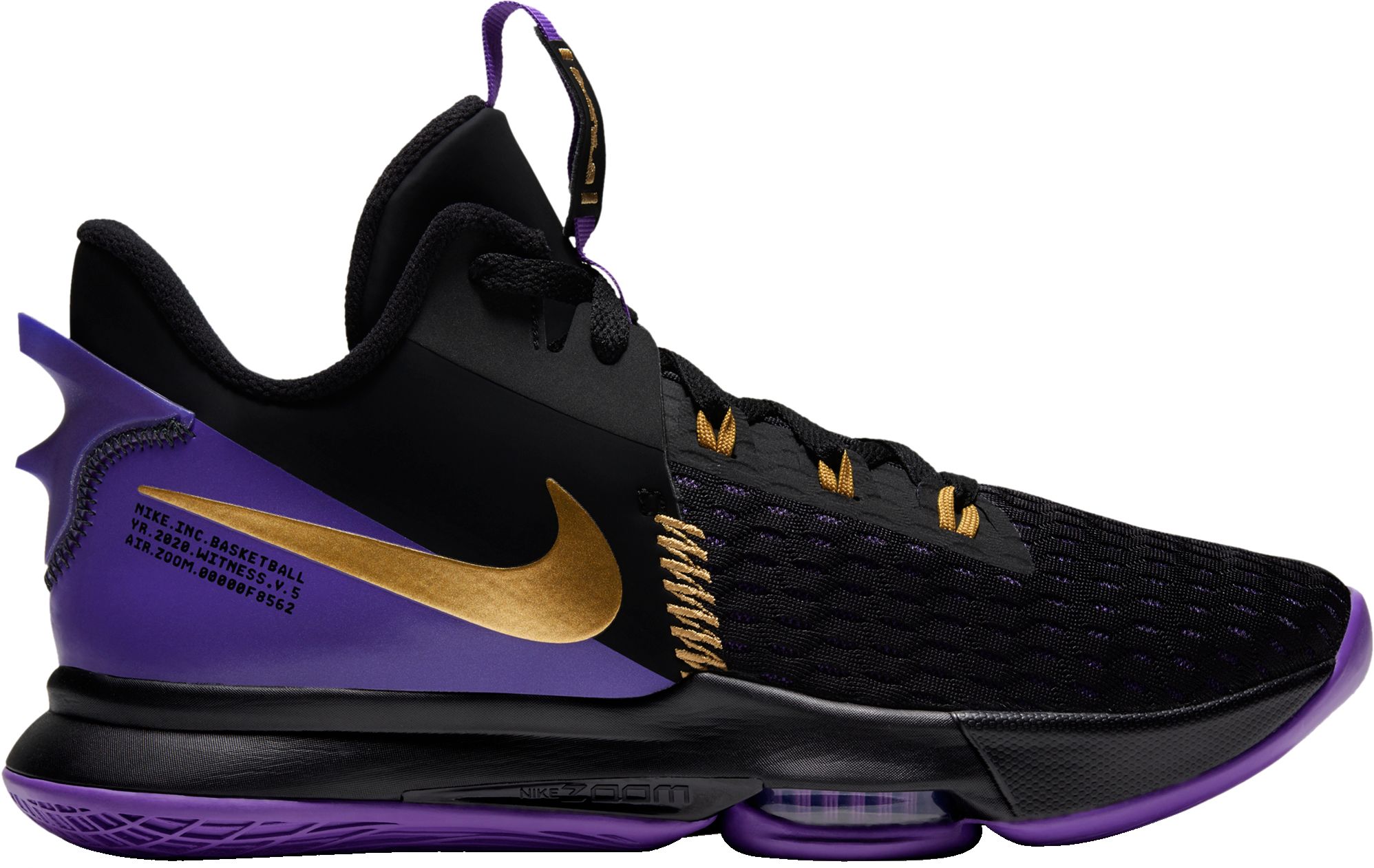 black and gold basketball shoes