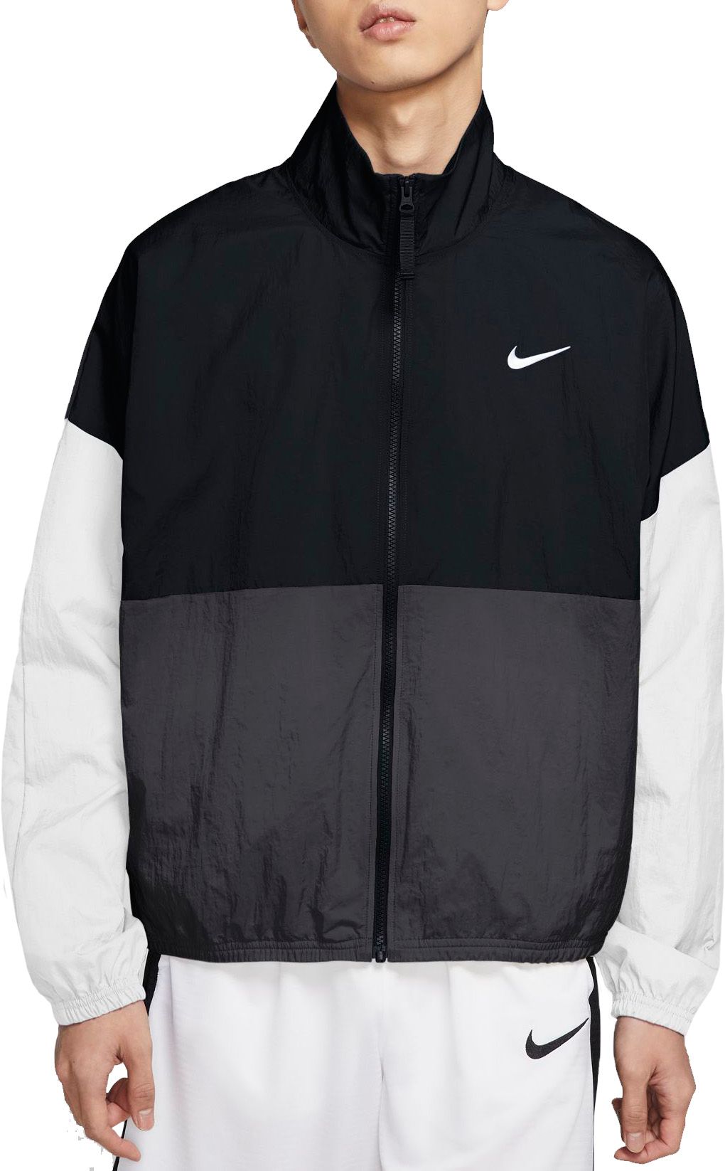 black and gray nike jacket