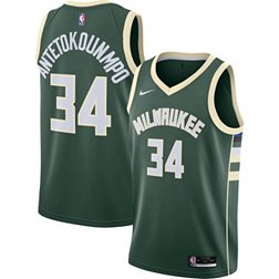 Young Men Fans Jersey Breathable and Abrasion Resistant Embroidery Color : Bucks 34, Size : S YNES Basketball Jersey for Men
