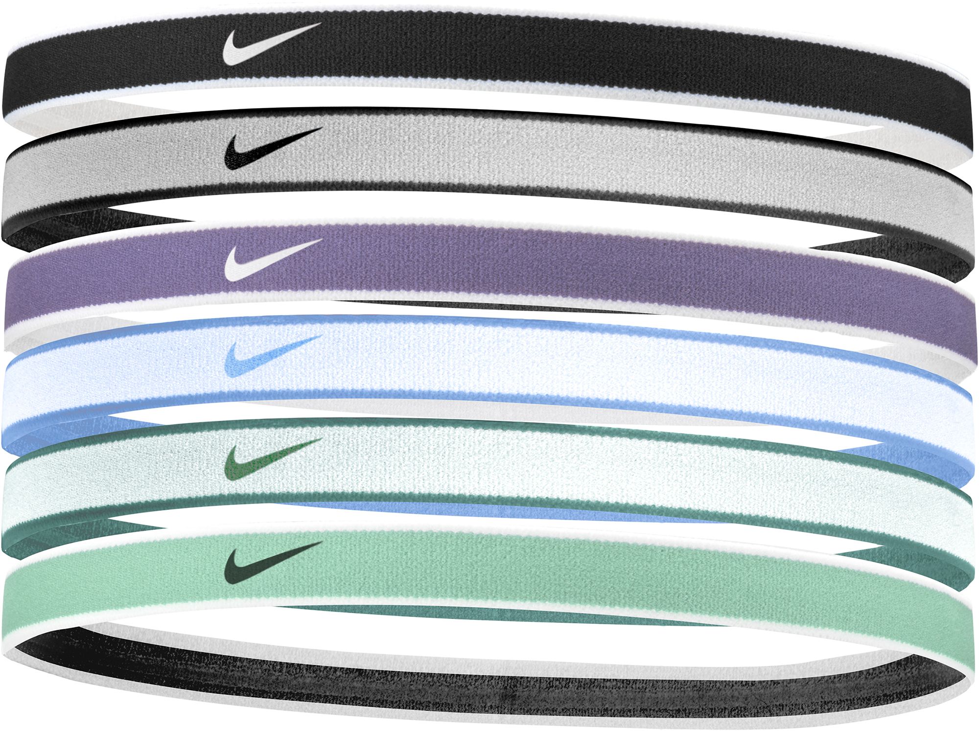 Nike Women s Swoosh Sport Headbands 6 Pack Dick s Sporting Goods