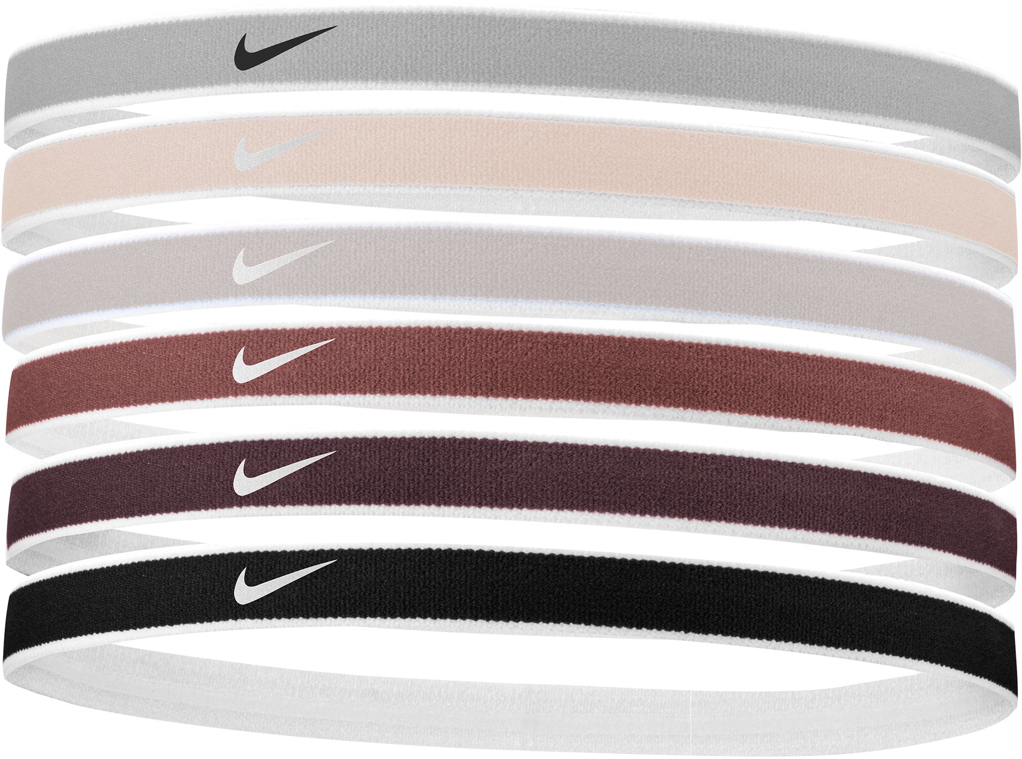 Nike Women s Swoosh Sport Headbands 6 Pack Dick s Sporting Goods