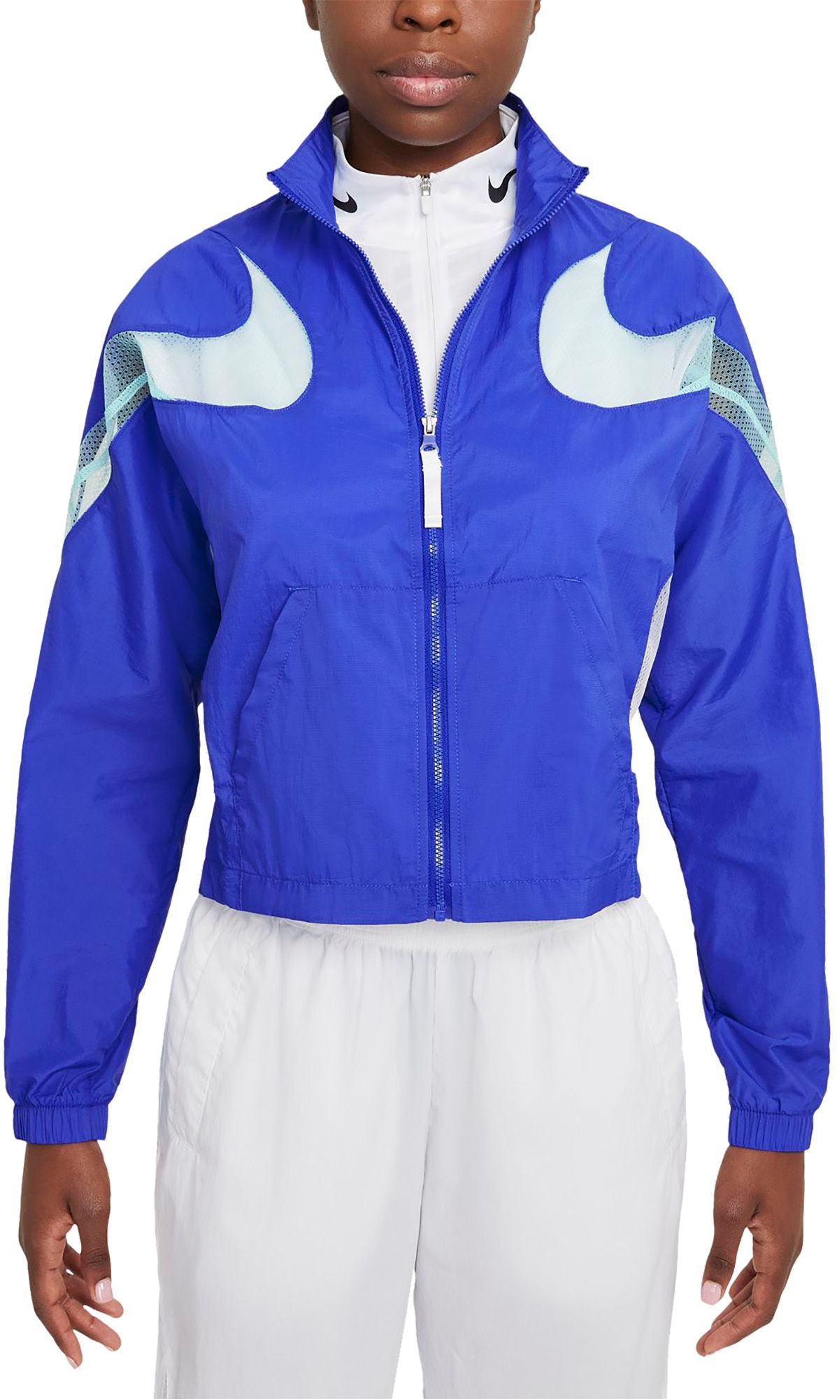 blue nike jacket women's