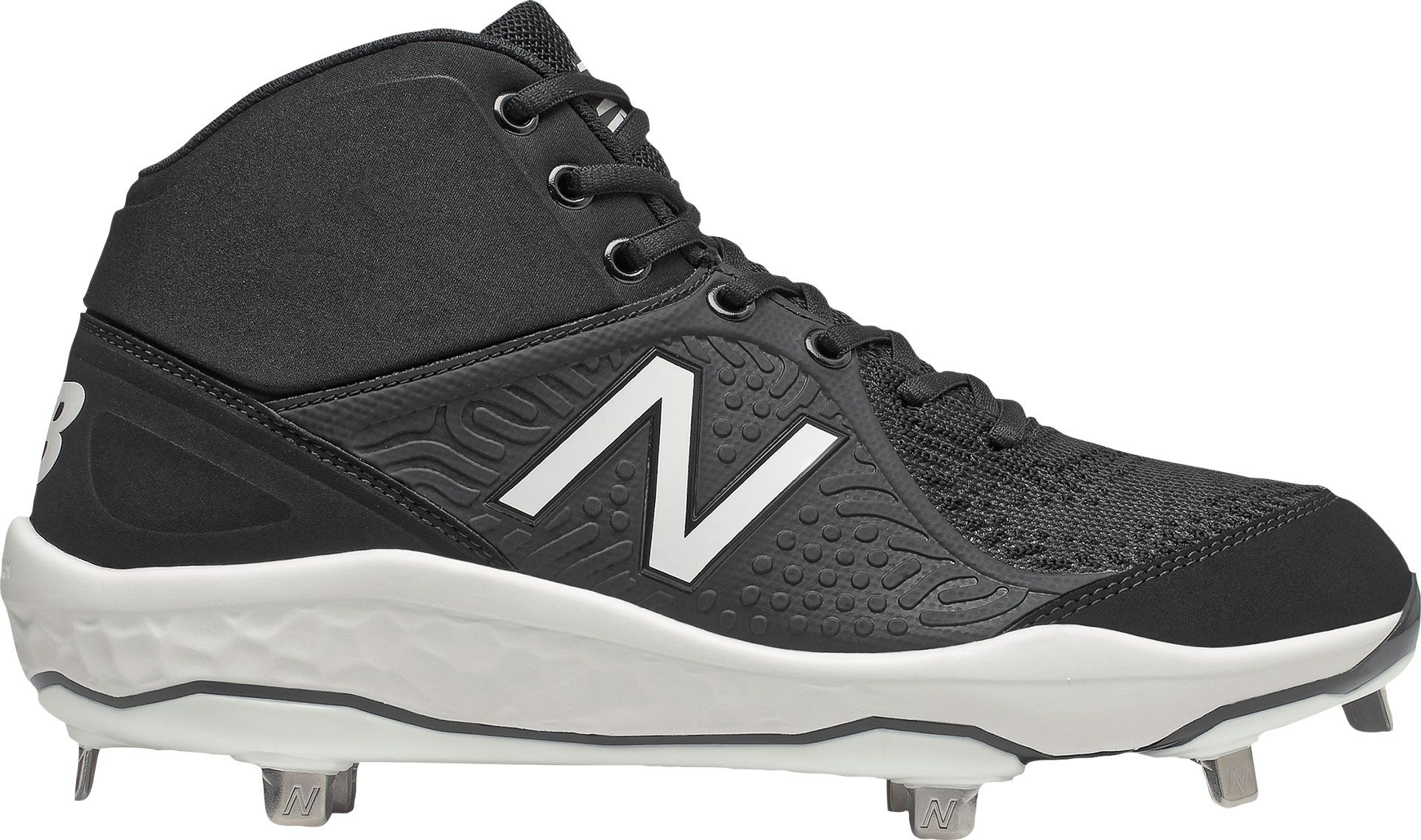 black and orange new balance cleats