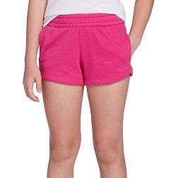 Juniors Misses Girls youth shorts Pink white Sports small med large XL NEW cheer 