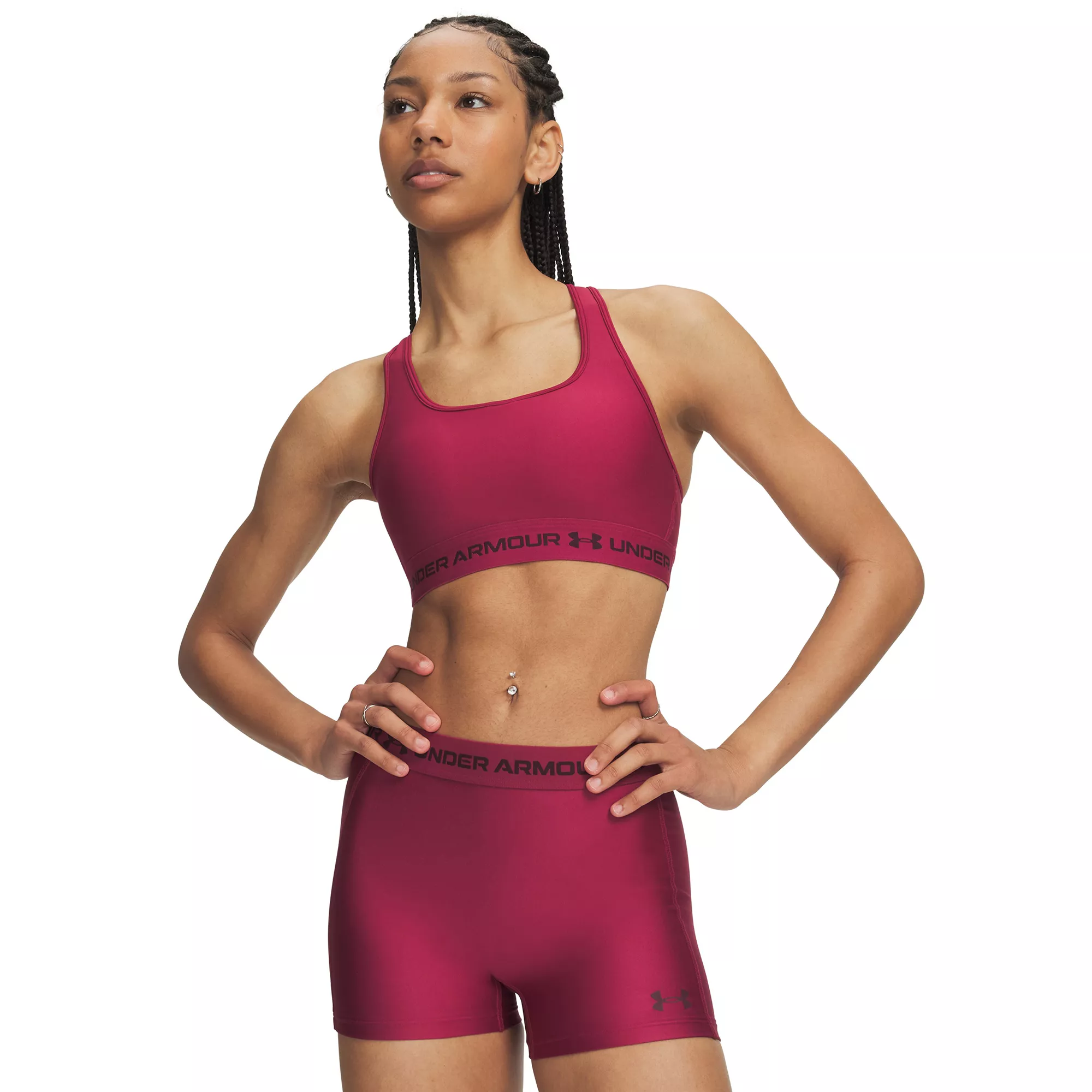 Under Armour Women's Mid Crossback Sports Bra