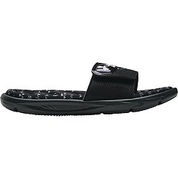 NEW Under Armour Youth Unisex Slides Black Size:4 #1287320-001 189b a 