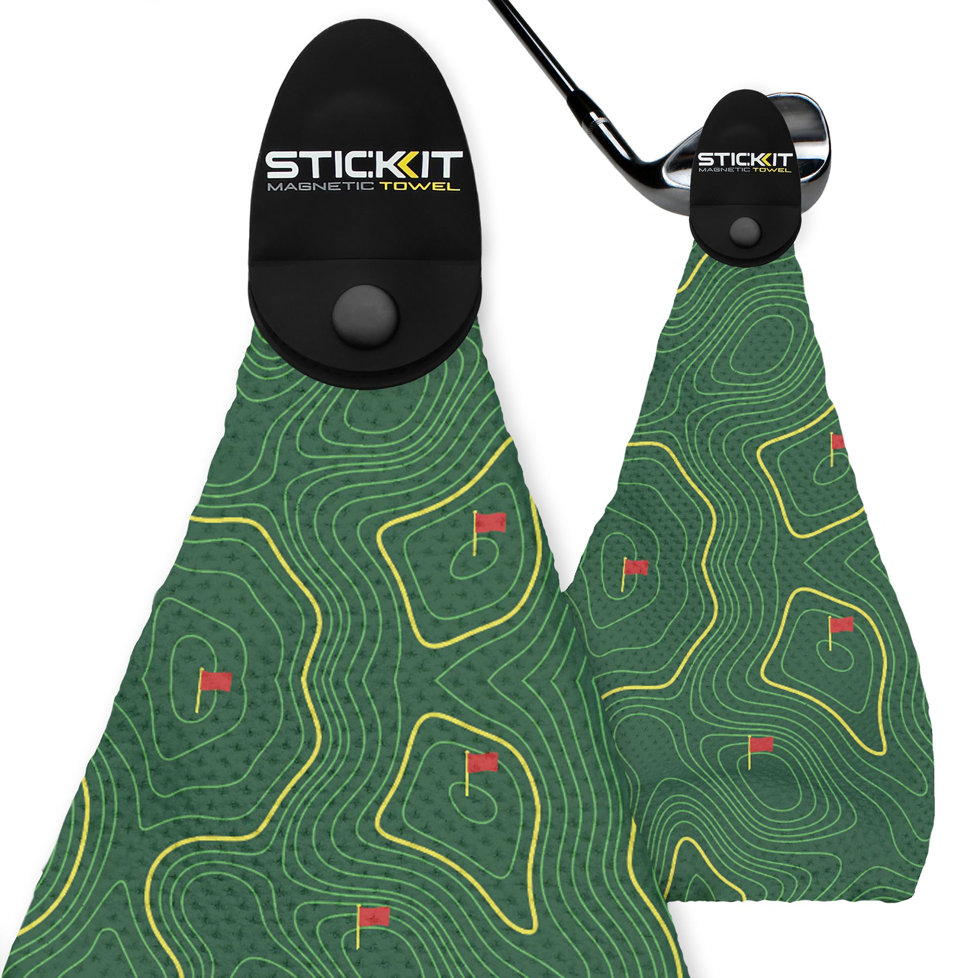 Sticky Stricky – Magnet-Gadget Olive Grün, 2 Starke Magnete An Robuster Schnur, Haltekraft Bis 8,5 Kg, Für Camper, Werkstatt & Outdoor
