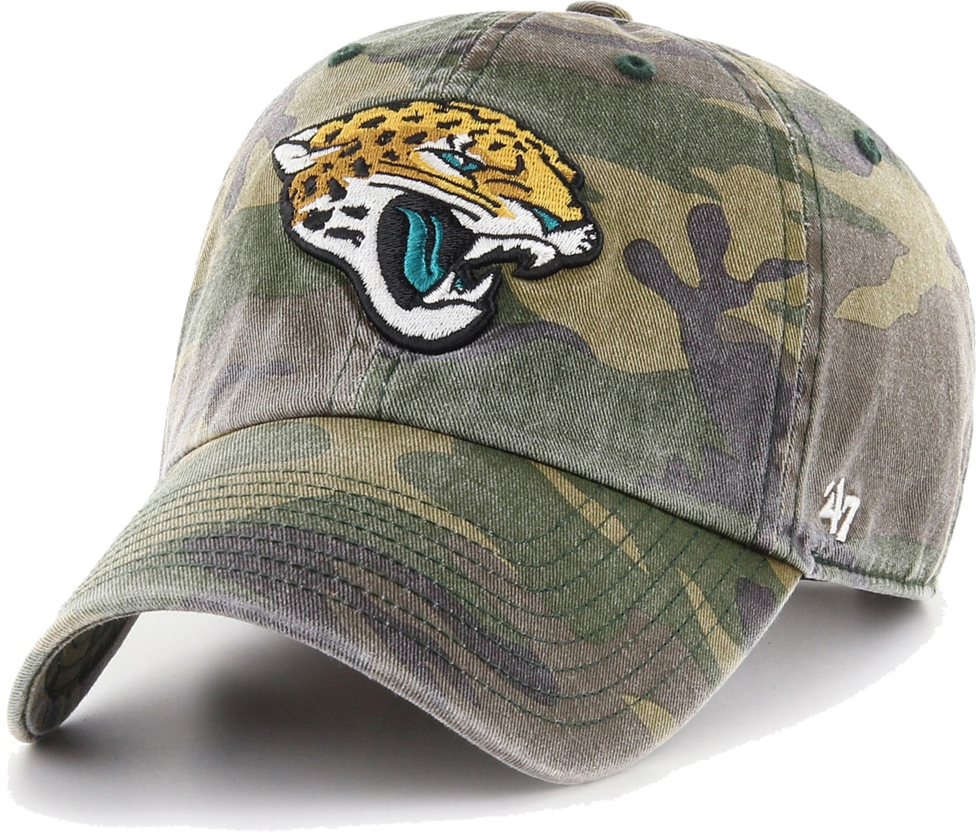 47 Men's Jacksonville Jaguars Camo Adjustable Clean Up Hat