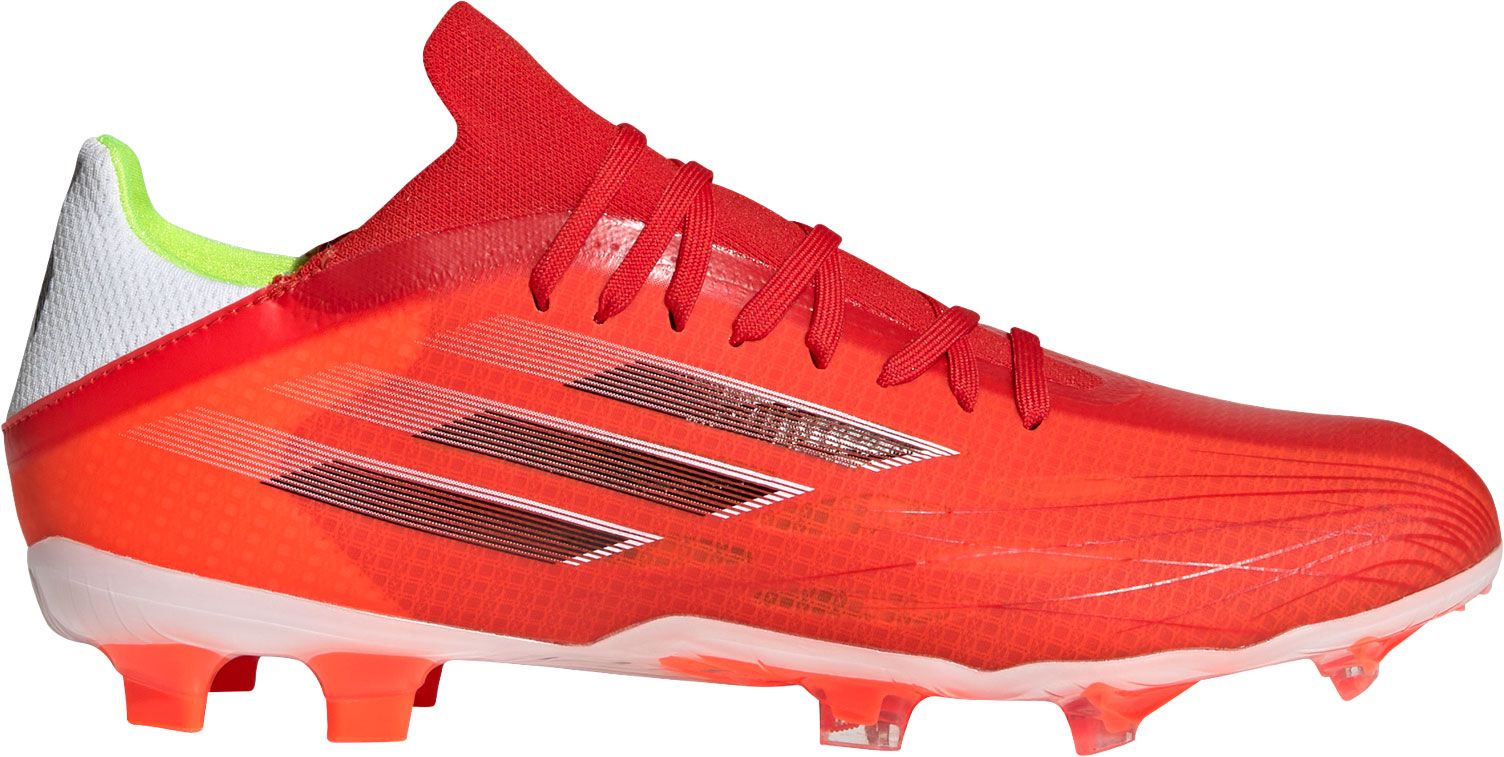 orange adidas soccer shoes