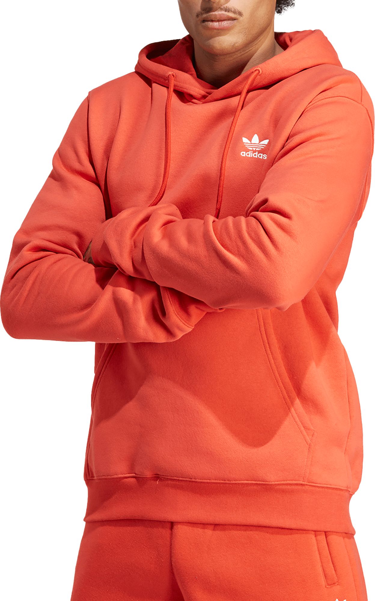Adidas trefoil orange hoodie clearance