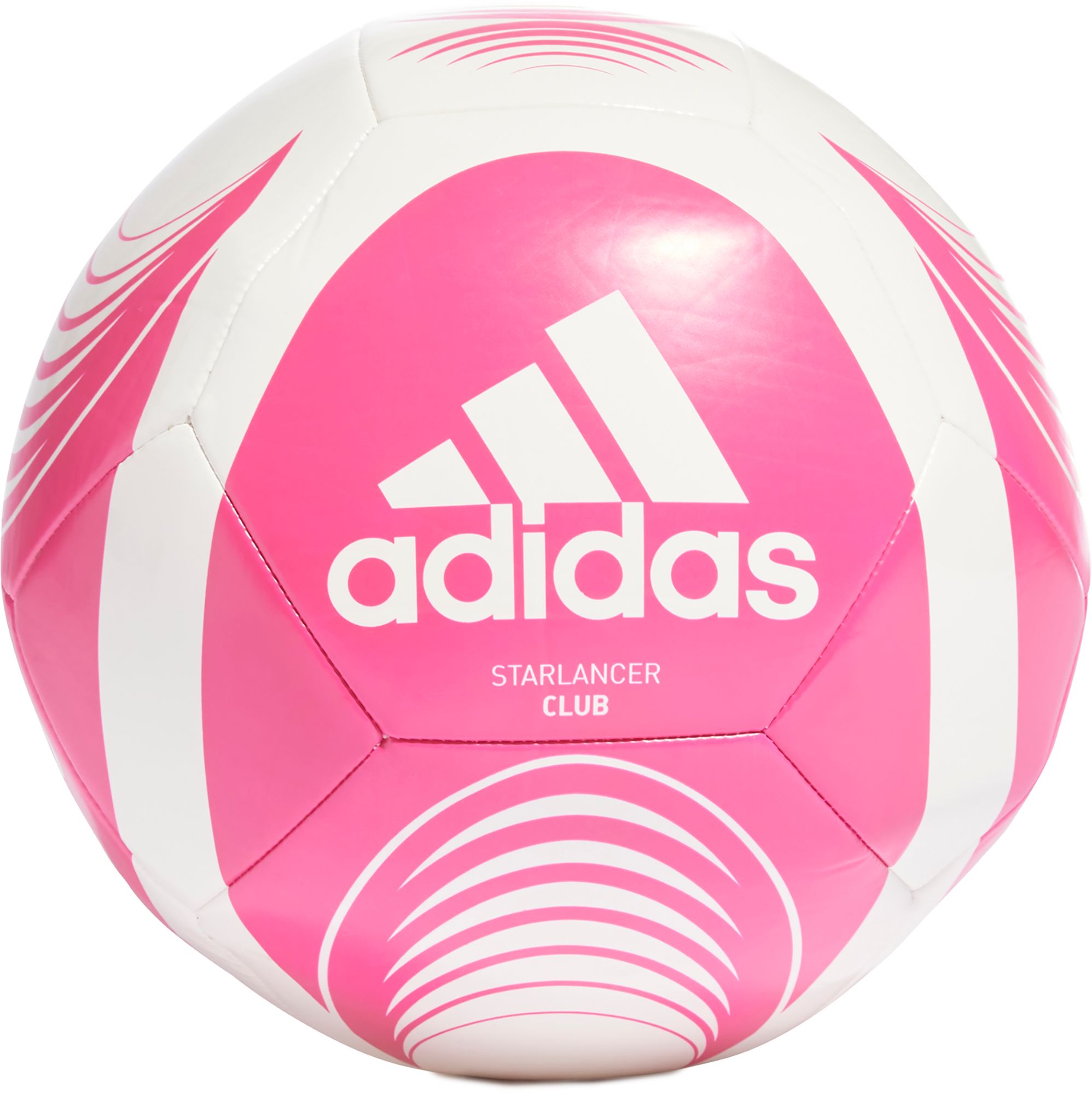 Adidas Starlancer Club Soccer Ball Shock Pink White 5