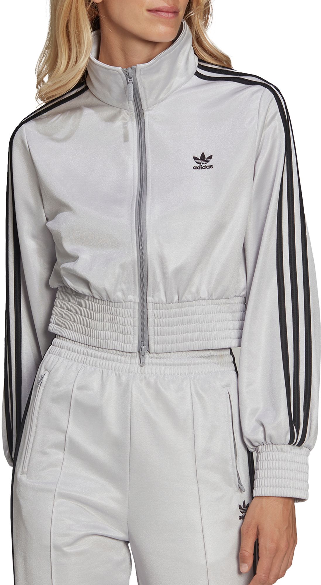 adidas windbreaker womens black and white