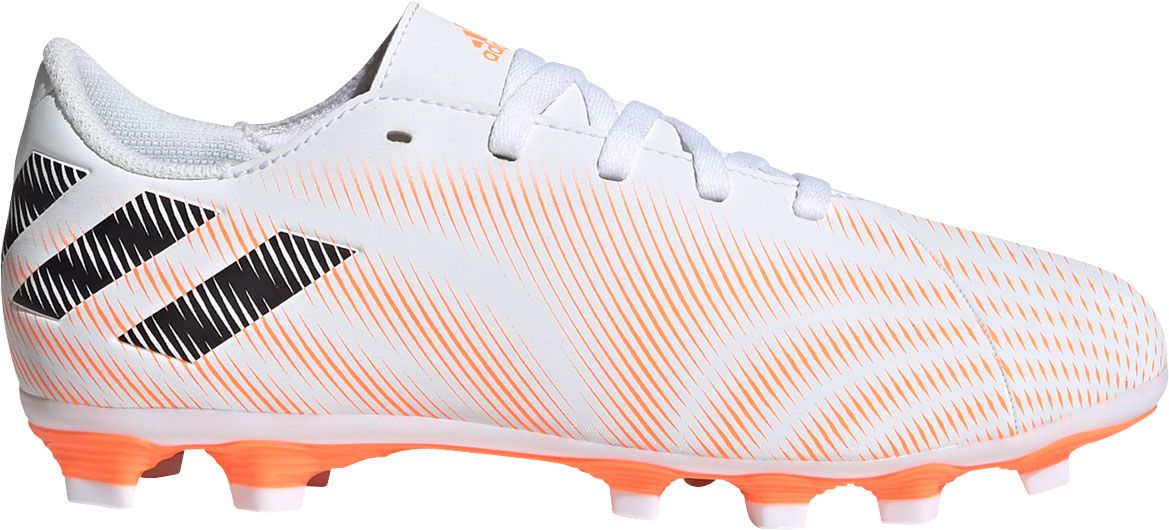 orange adidas soccer shoes