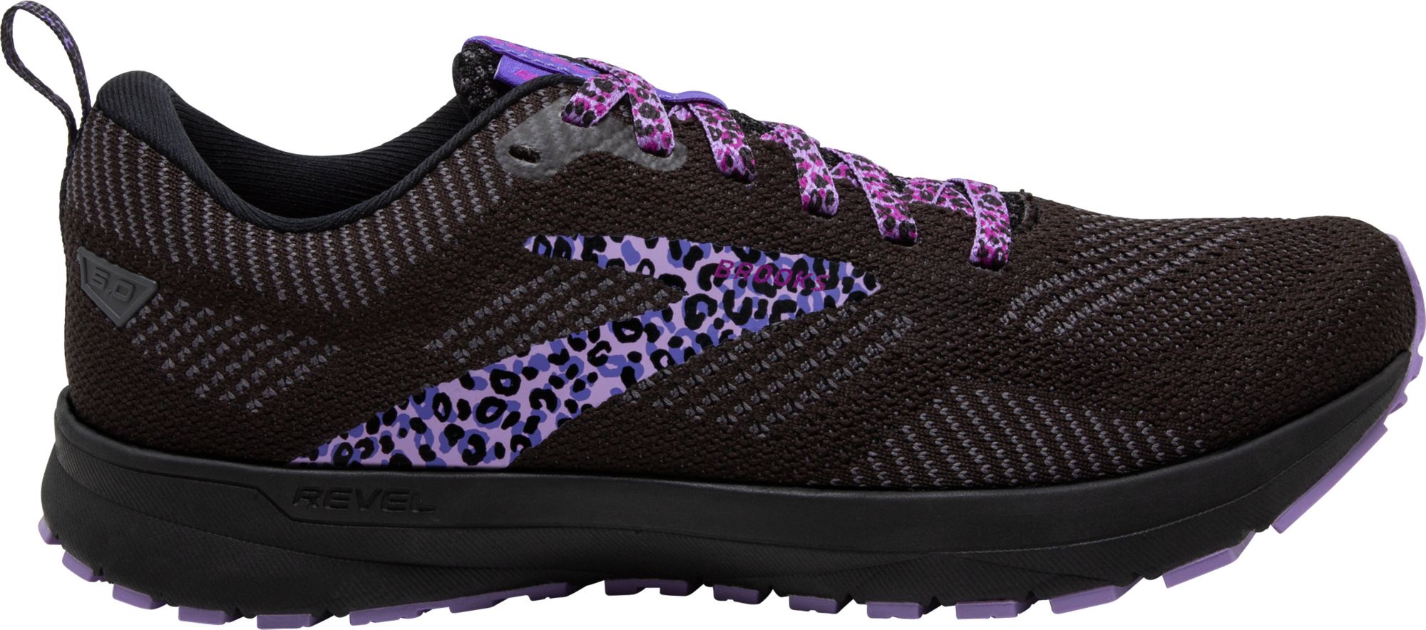 Brooks Revel 5 Run Wild Running cheapest Shoes Womens Size 8.5 Purple Cheetah NEW