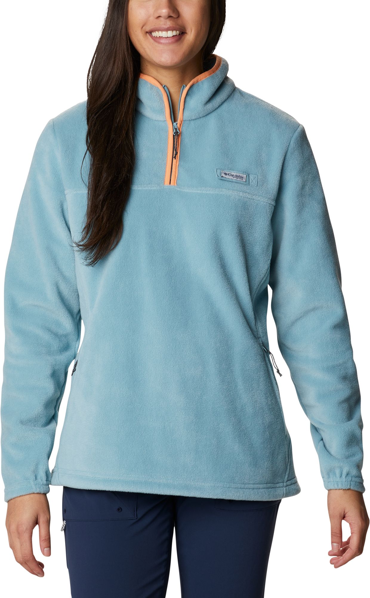 womens grey columbia fleece jacket