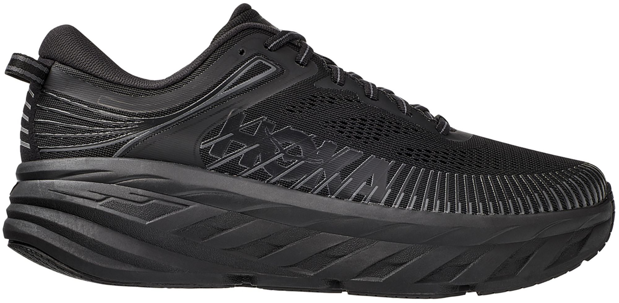 Hoka Size Men\'s 10.5 Hoka One One Bondi 7 Black Atlantis‎ Running Shoes Hoka-One-One-Bondi-7-Black-  main image 2
