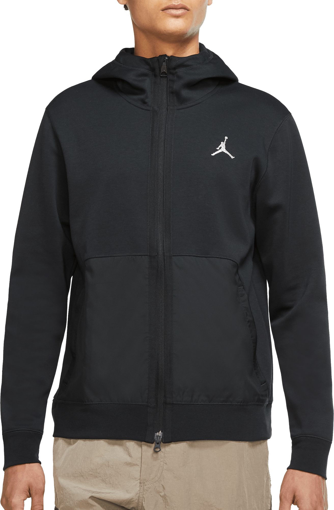 grey jordan zip up hoodie