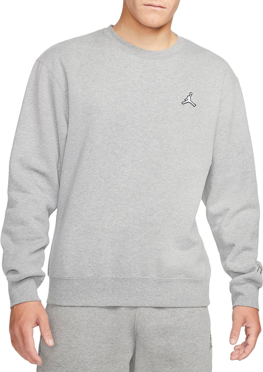 grey jordan zip up hoodie