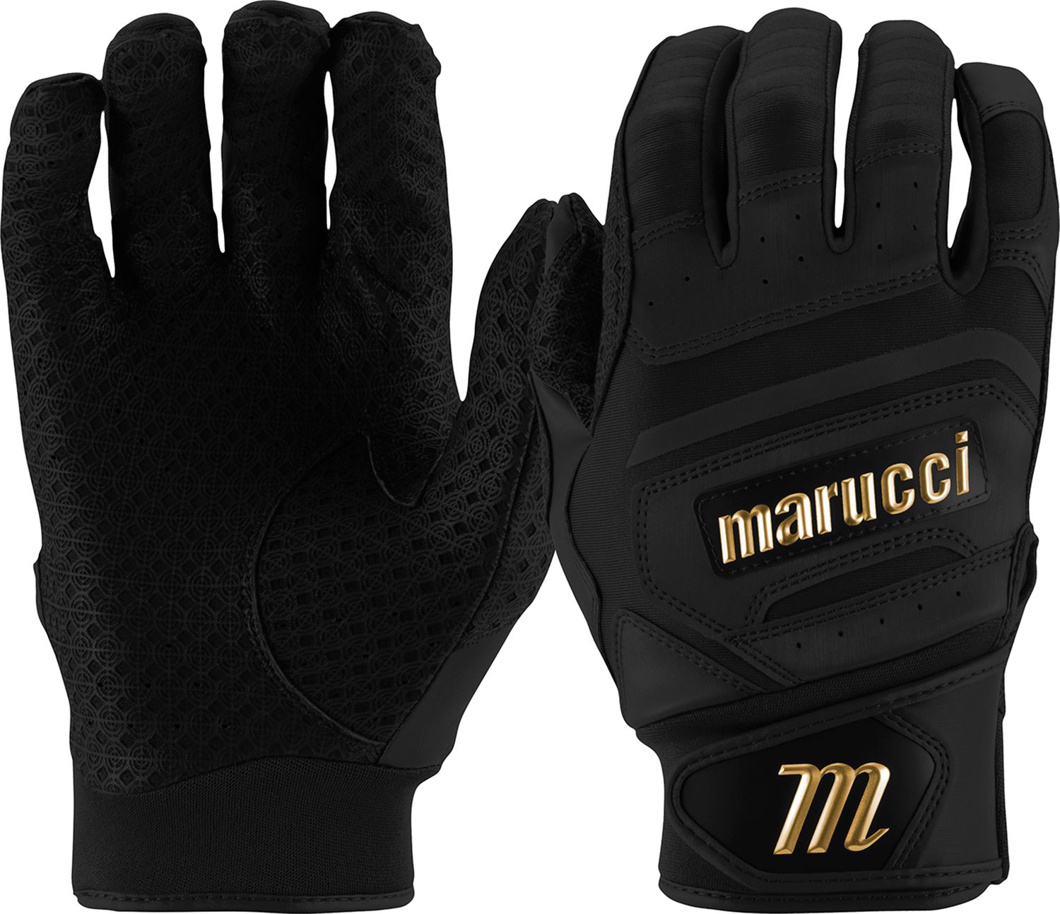 Marucci 2021 PITTARDS Reserve Gants de frappeur pour adulte, bleu marine, taille L