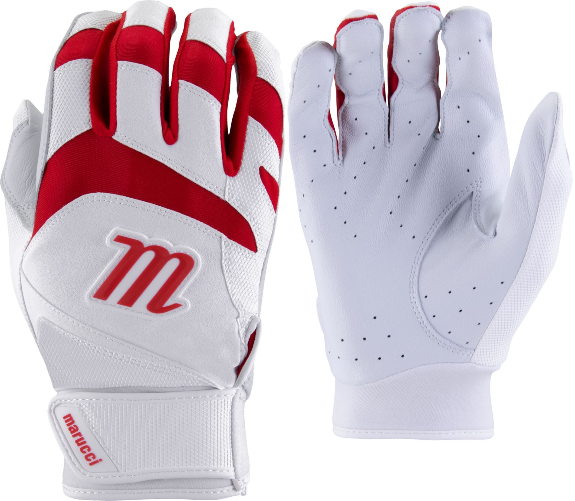 マルッチ キッズ バッティンググローブ Marucci Youth Signature 3 Batting Gloves - White/Red Youth キッズ Gloves Marucci バッティンググローブ - Batting マルッチ White/Red 3 Signature