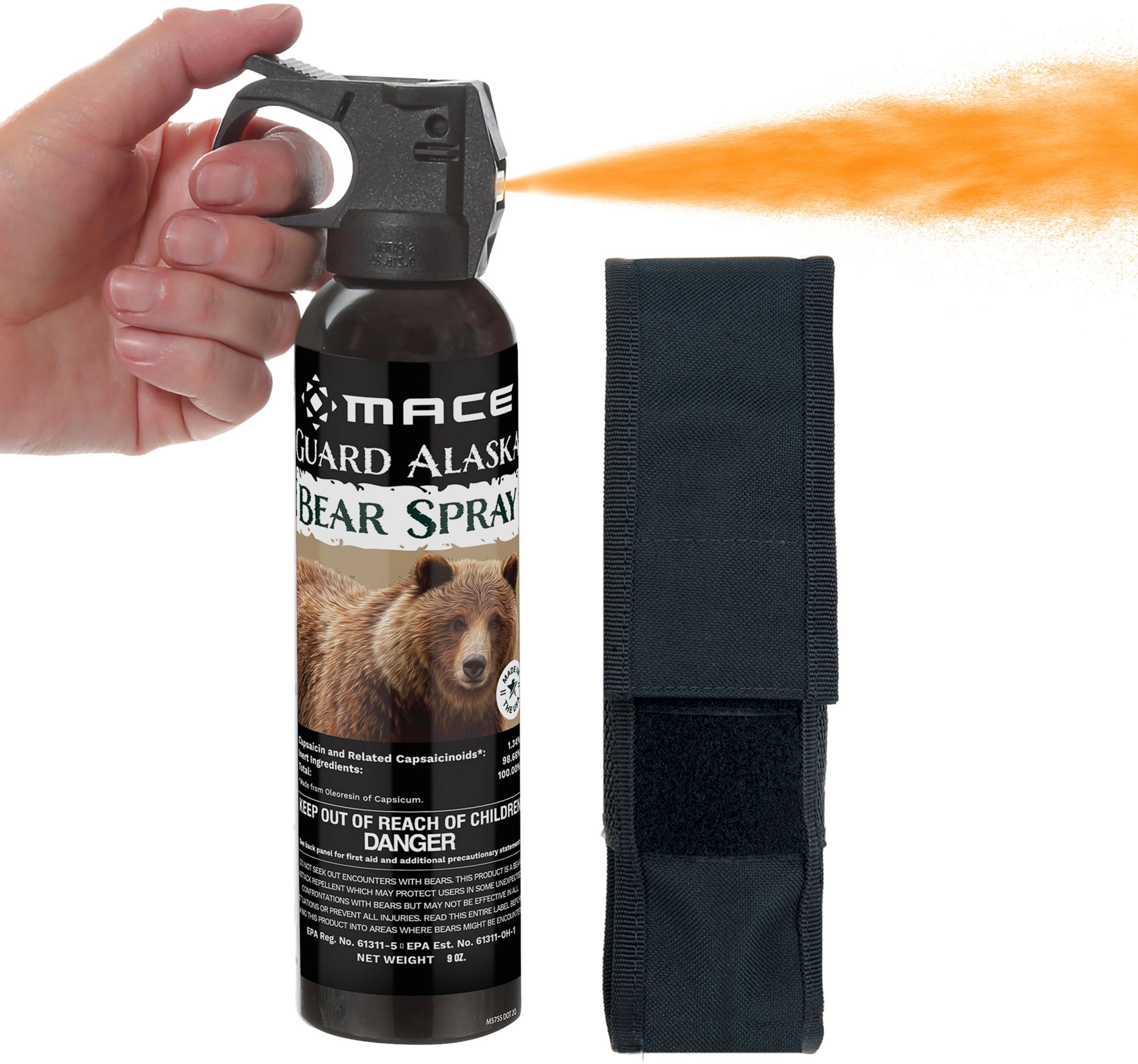 Mace Guard Alaska 9 oz. Bear Spray with Heavy Duty Holster