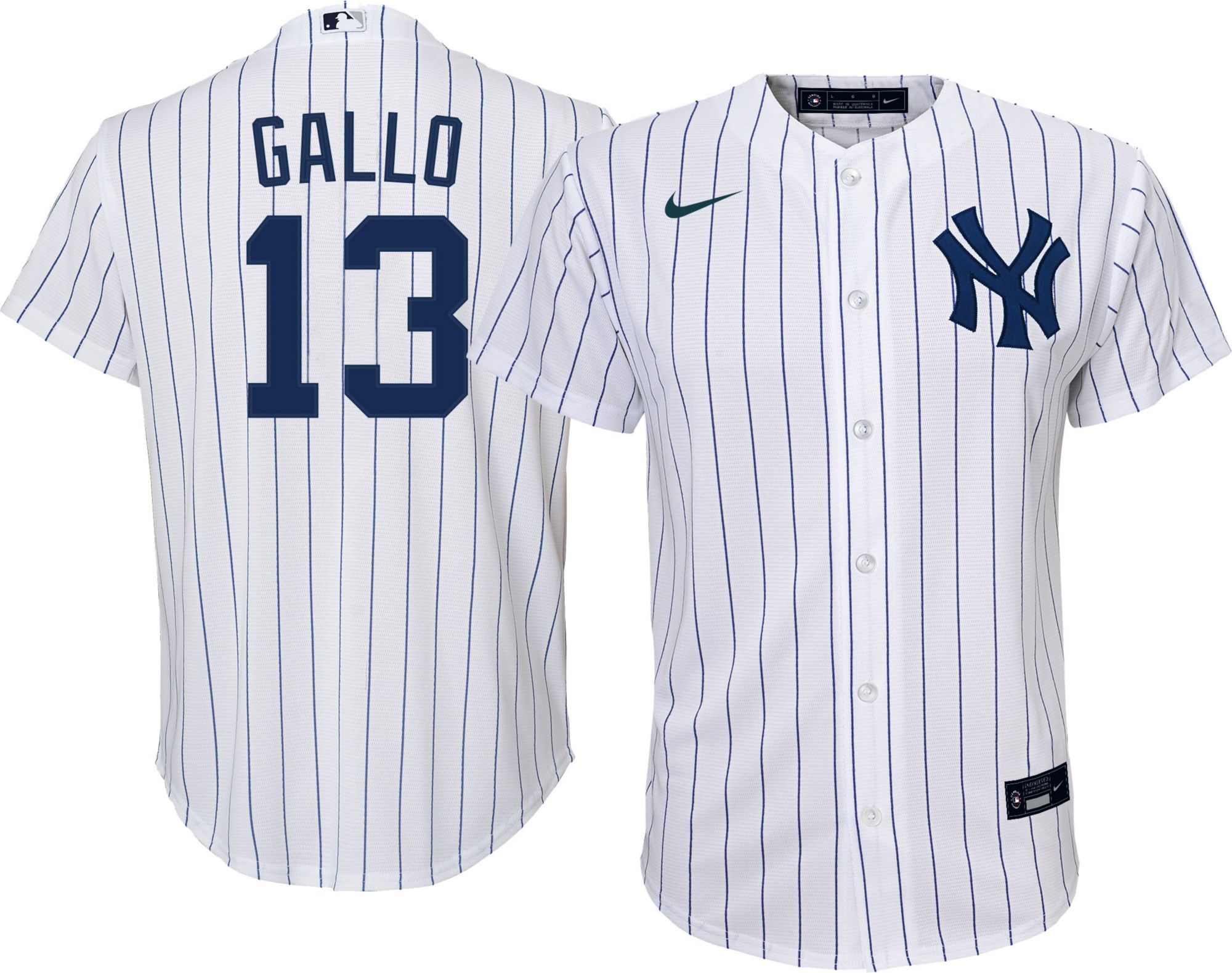 yankees youth away jersey