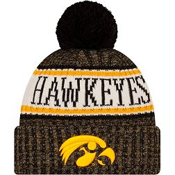 Black NCAA Iowa Hawkeyes Mens Toboggan Hat