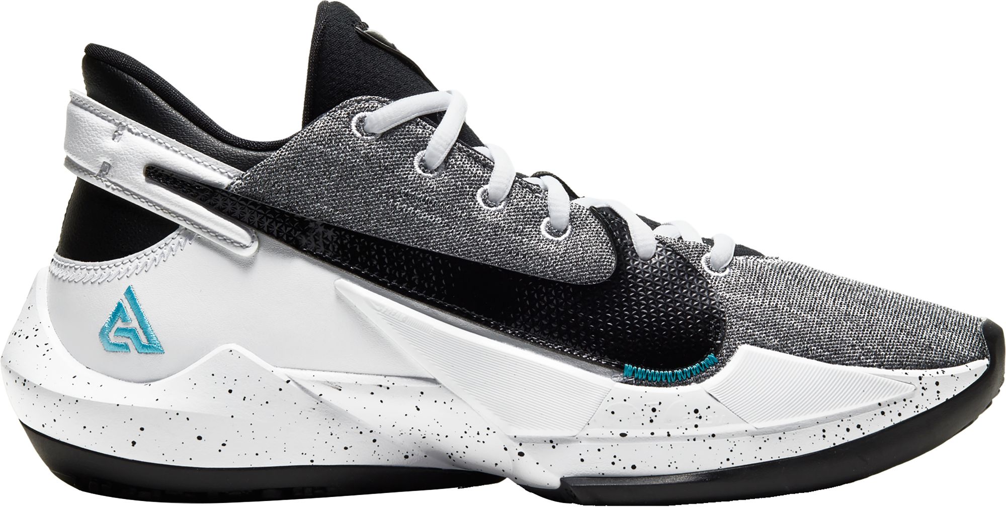 black white basketball shoes