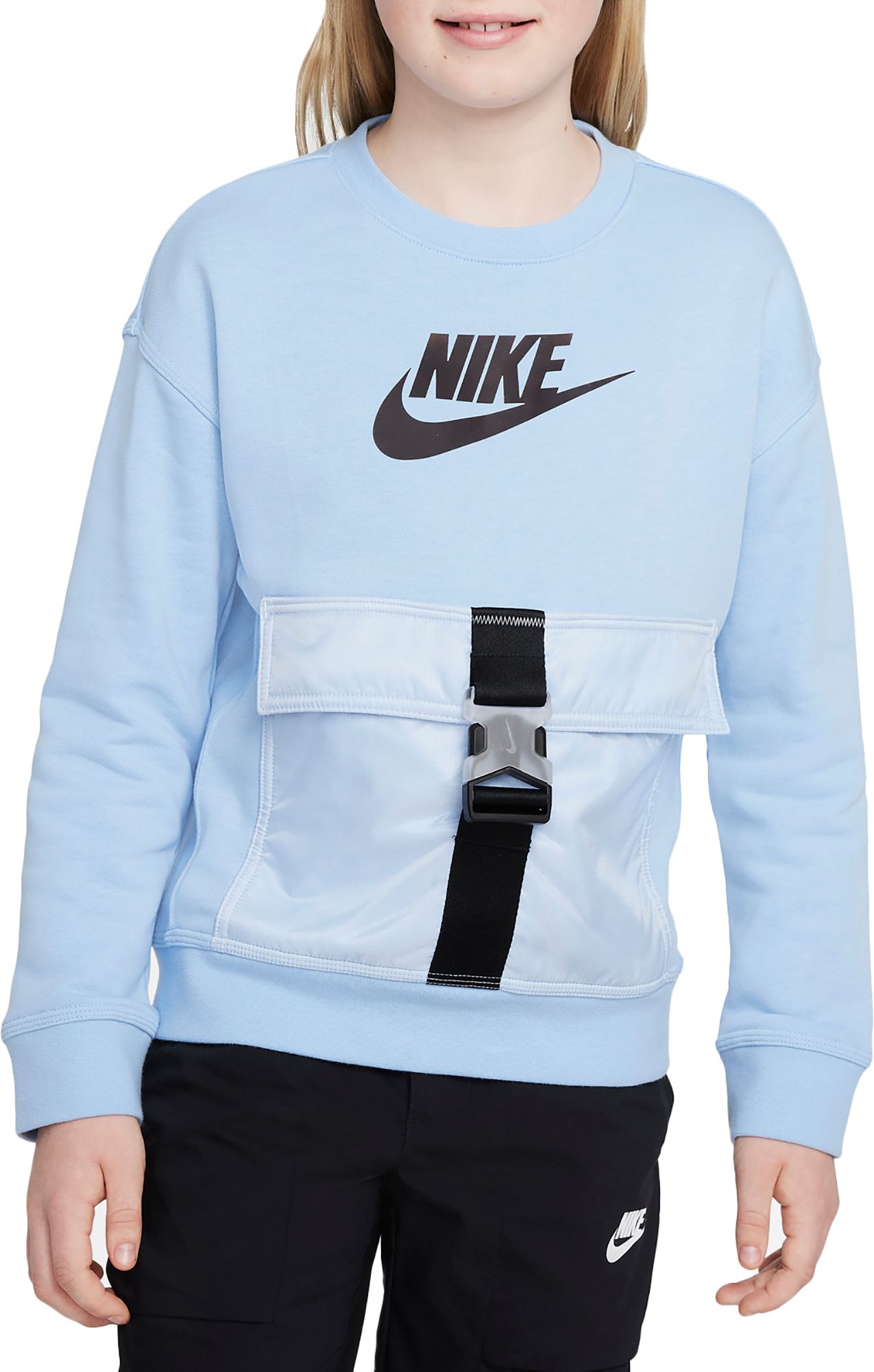 sky blue nike hoodie