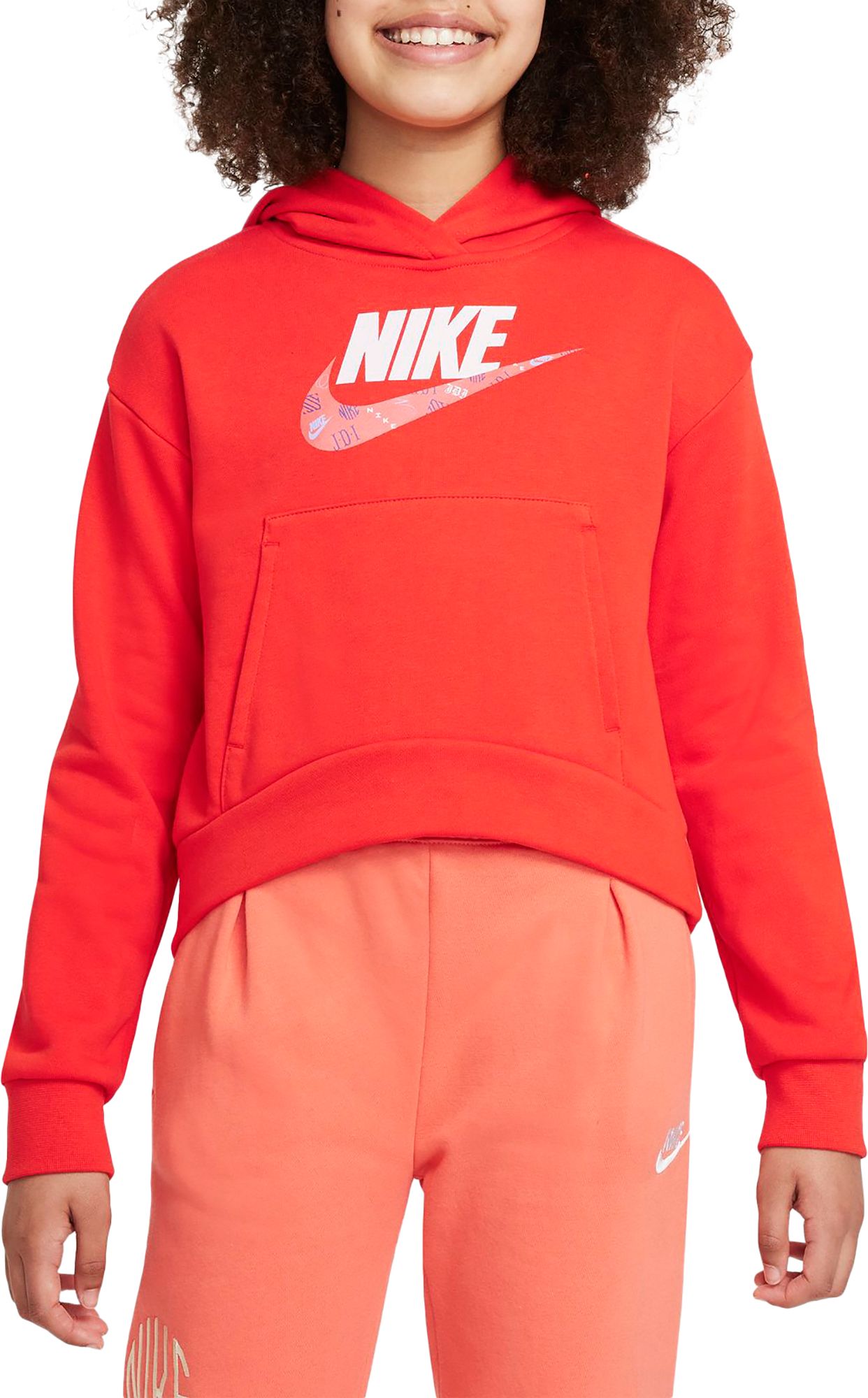 nike red zip up