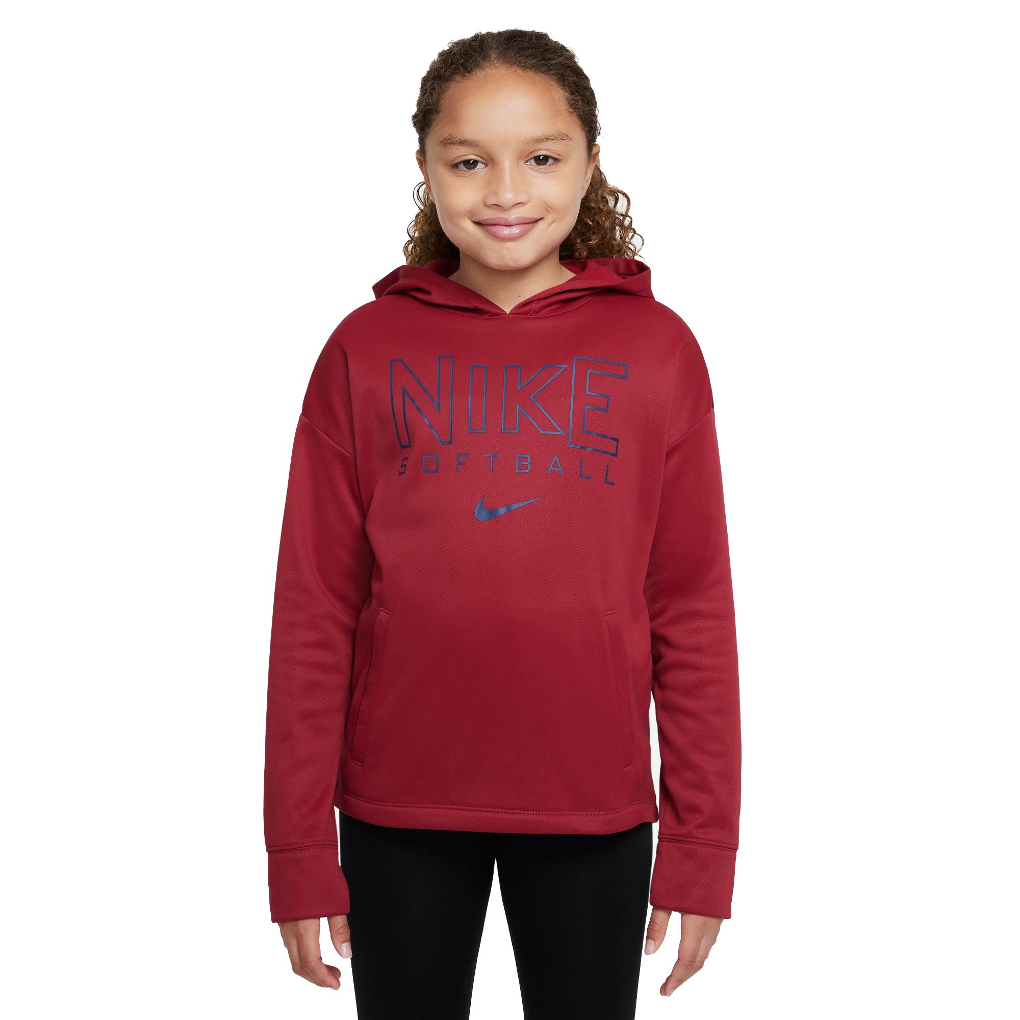 Nike Girls Therma FIT Softball Hoodie Dick s Sporting Goods