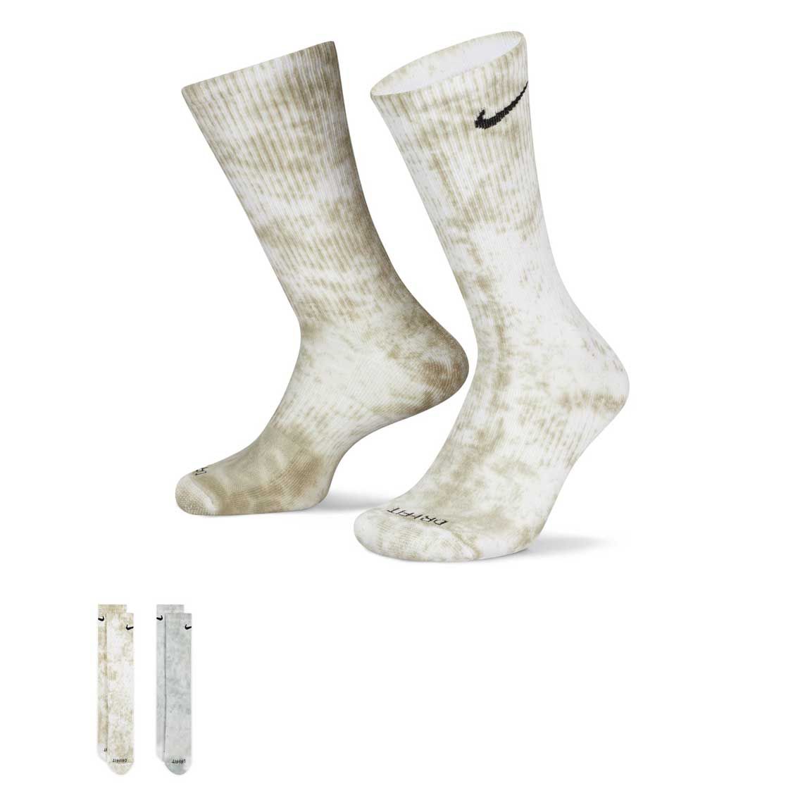 Nike Everyday Plus Cushioned Tie-Dye Crew Socks - 2 Pack