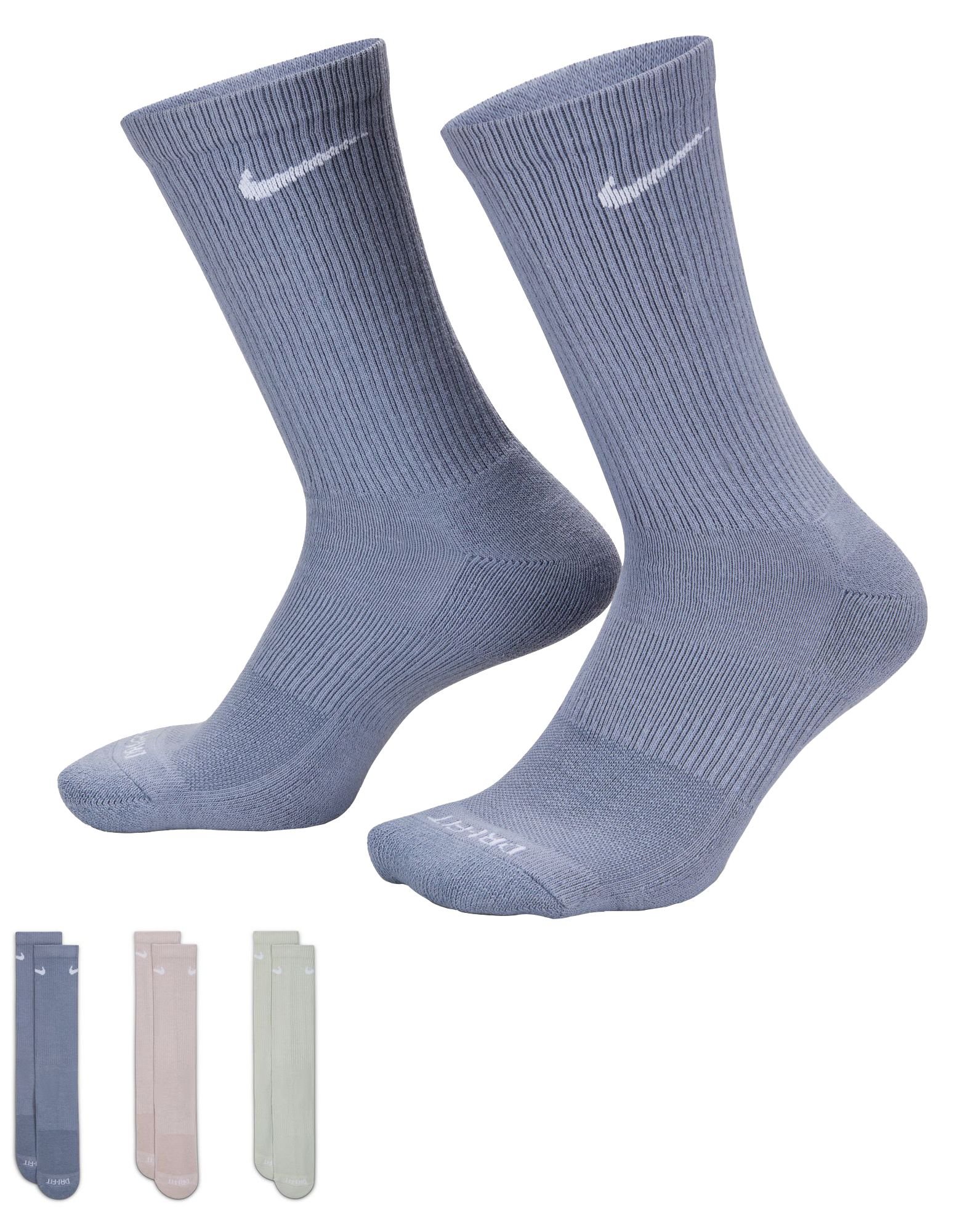Nike Dri-FIT Everyday Plus Cushion Crew Socks - 3 Pack | Golf Galaxy