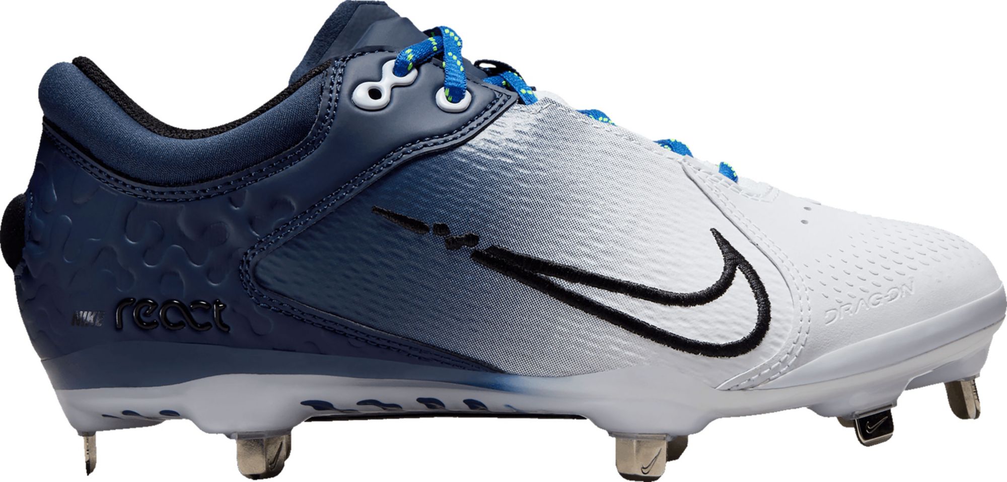 Black nike metal fashion softball cleats