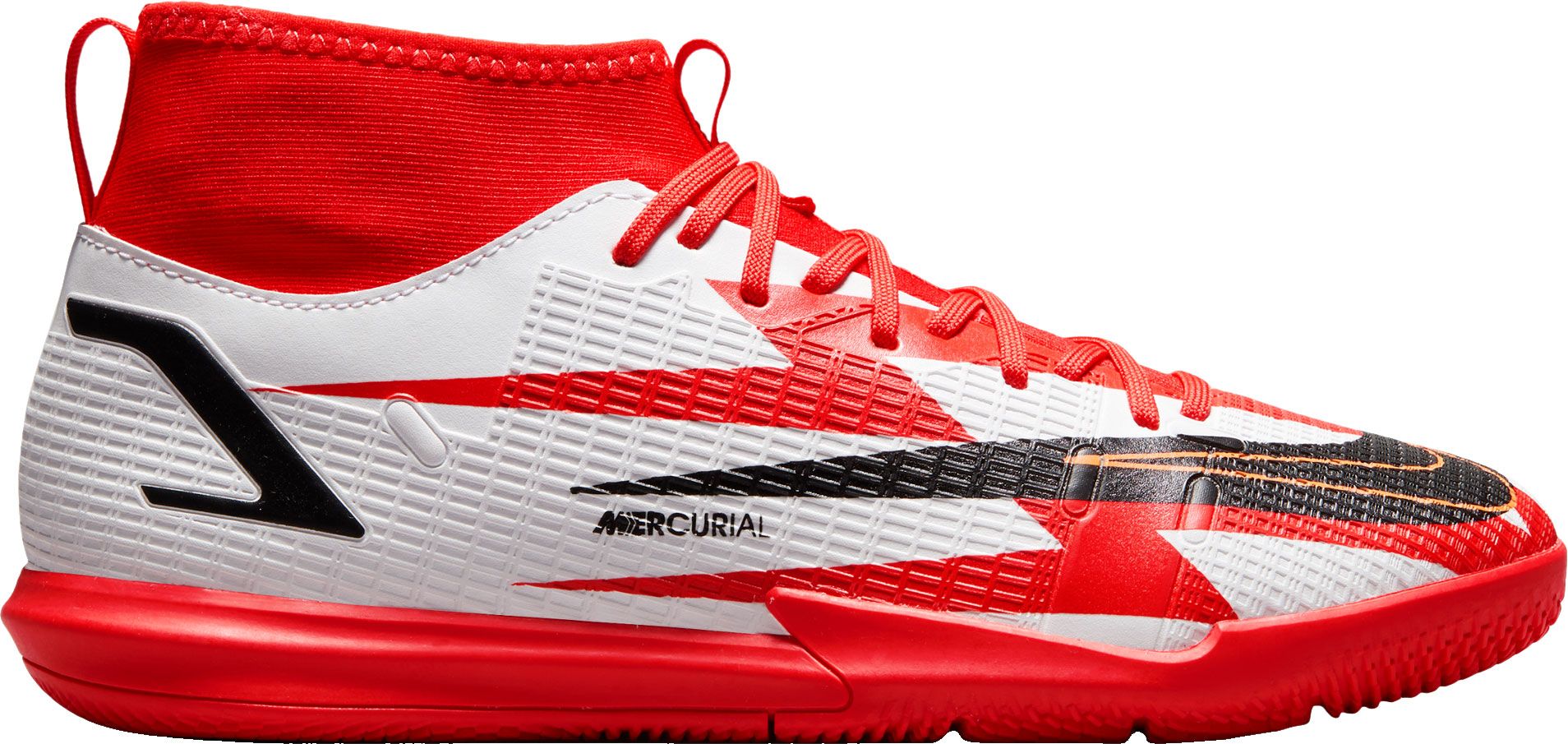 red nike mercurial indoor shoes