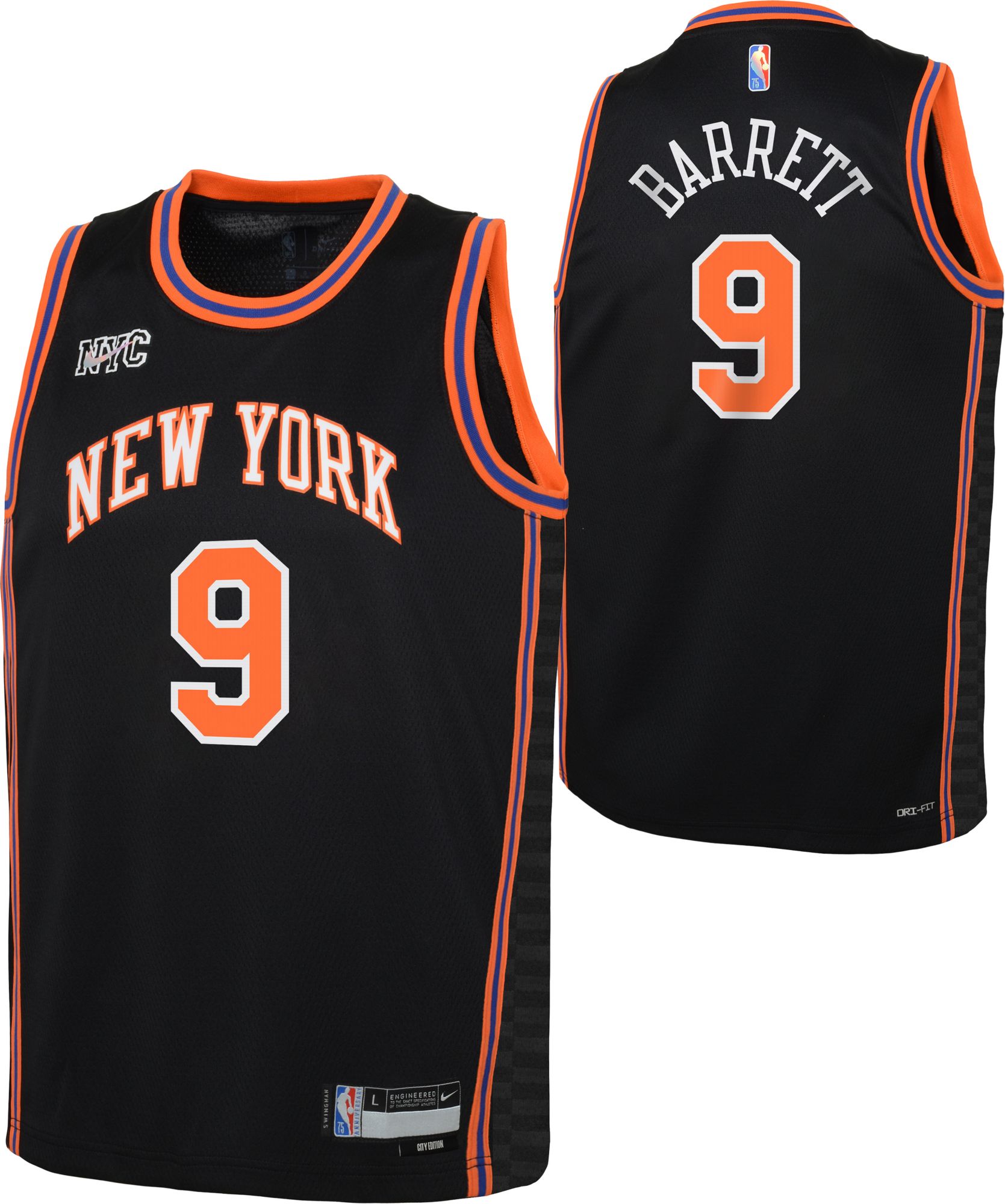 ny knicks black jersey