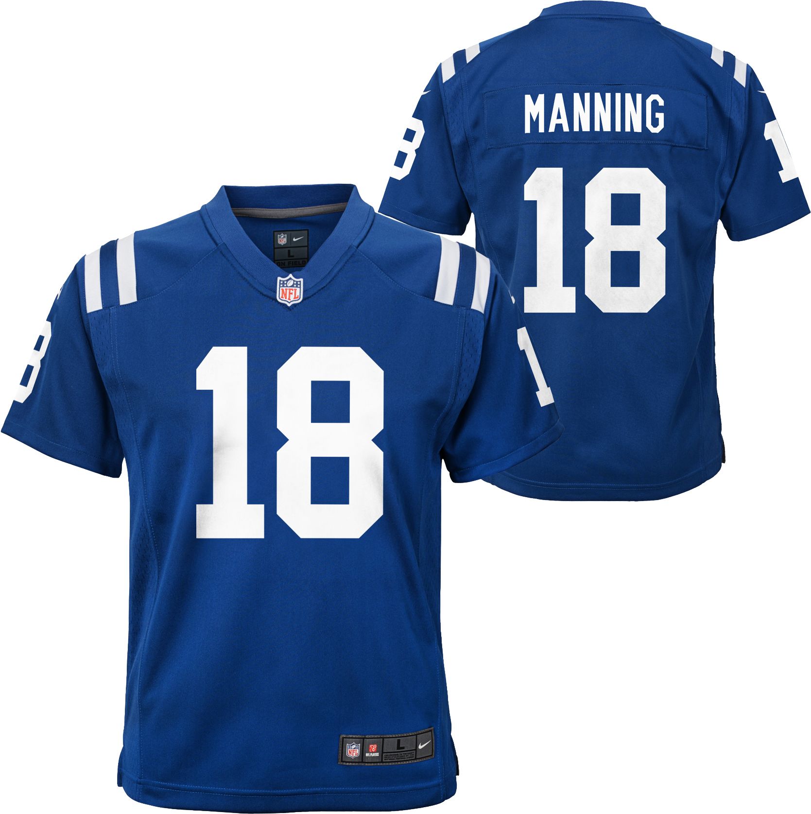 Peyton Manning #16 Indianapolis Colts Pink NFL Jersey Womens M