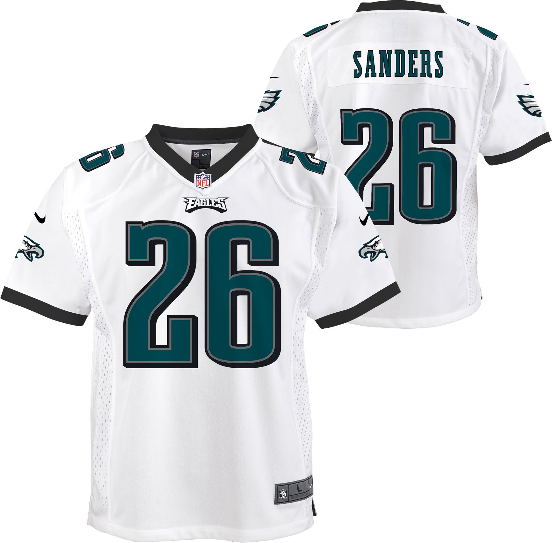 Miles Sanders Philadelphia Eagles Youth Mainliner Name & Number T-Shirt -  Midnight Green