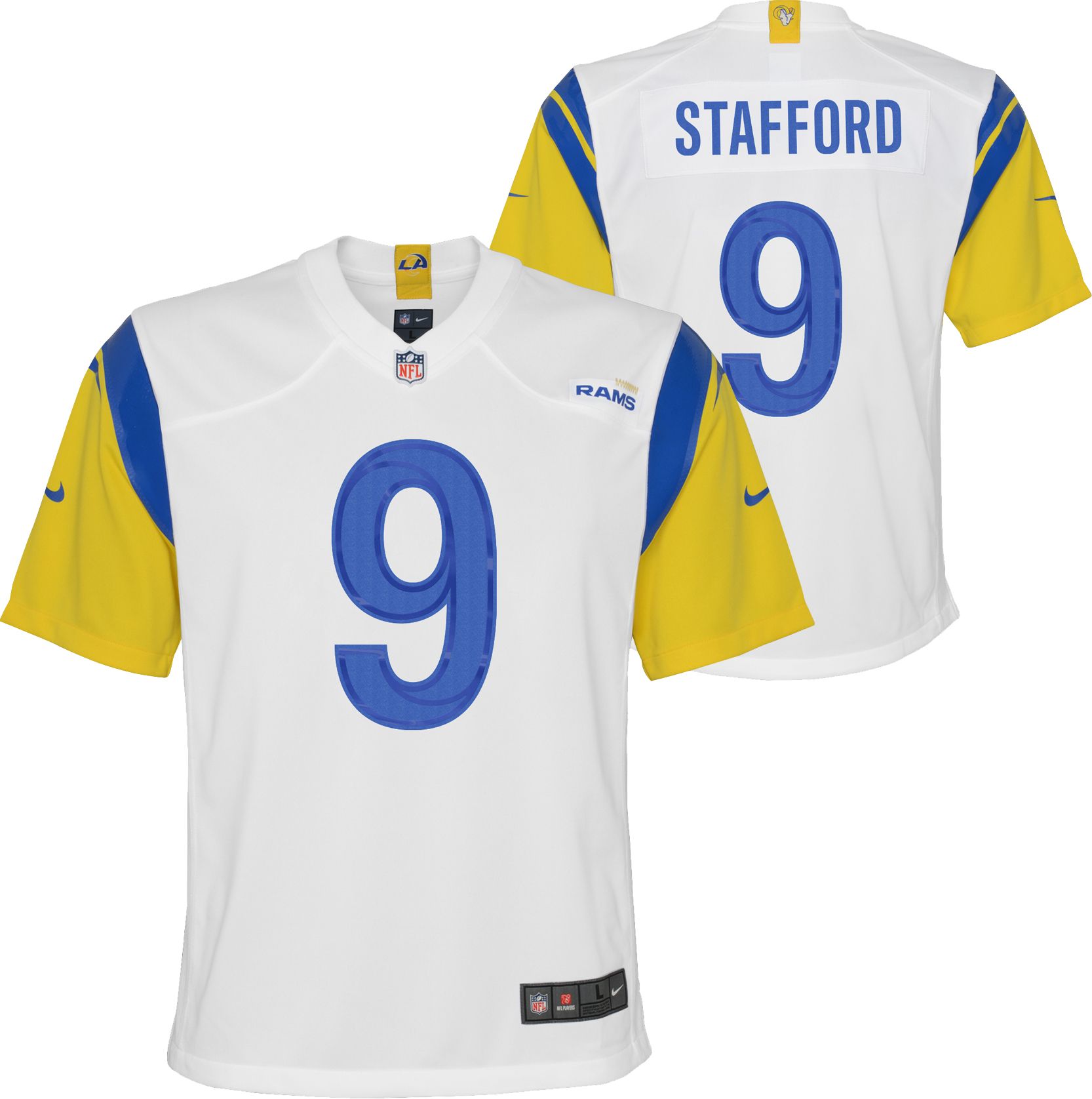 NFL Pro Line Men's Matthew Stafford Royal Los Angeles Rams Replica Jersey