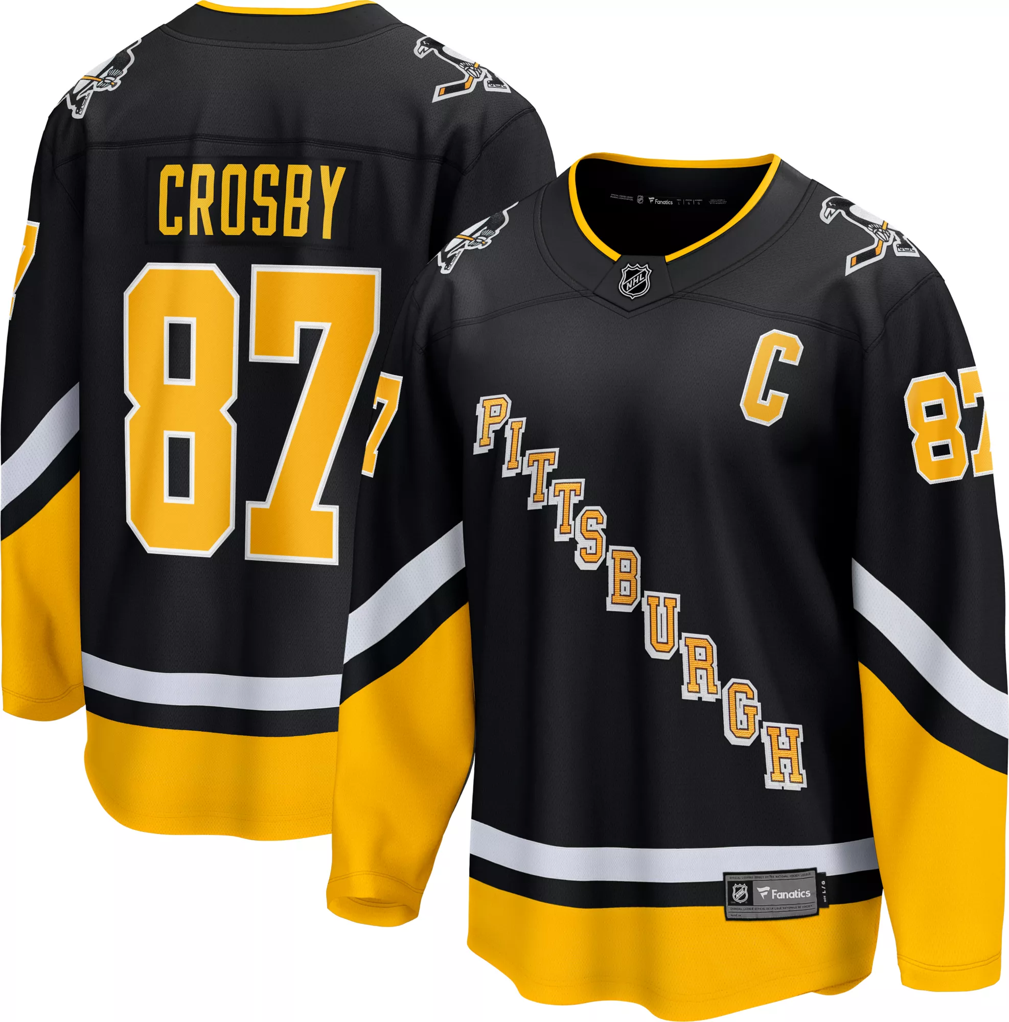NHL Adult Pittsburgh Penguins Sidney Crosby #87 Breakaway Alternate Replica Jersey