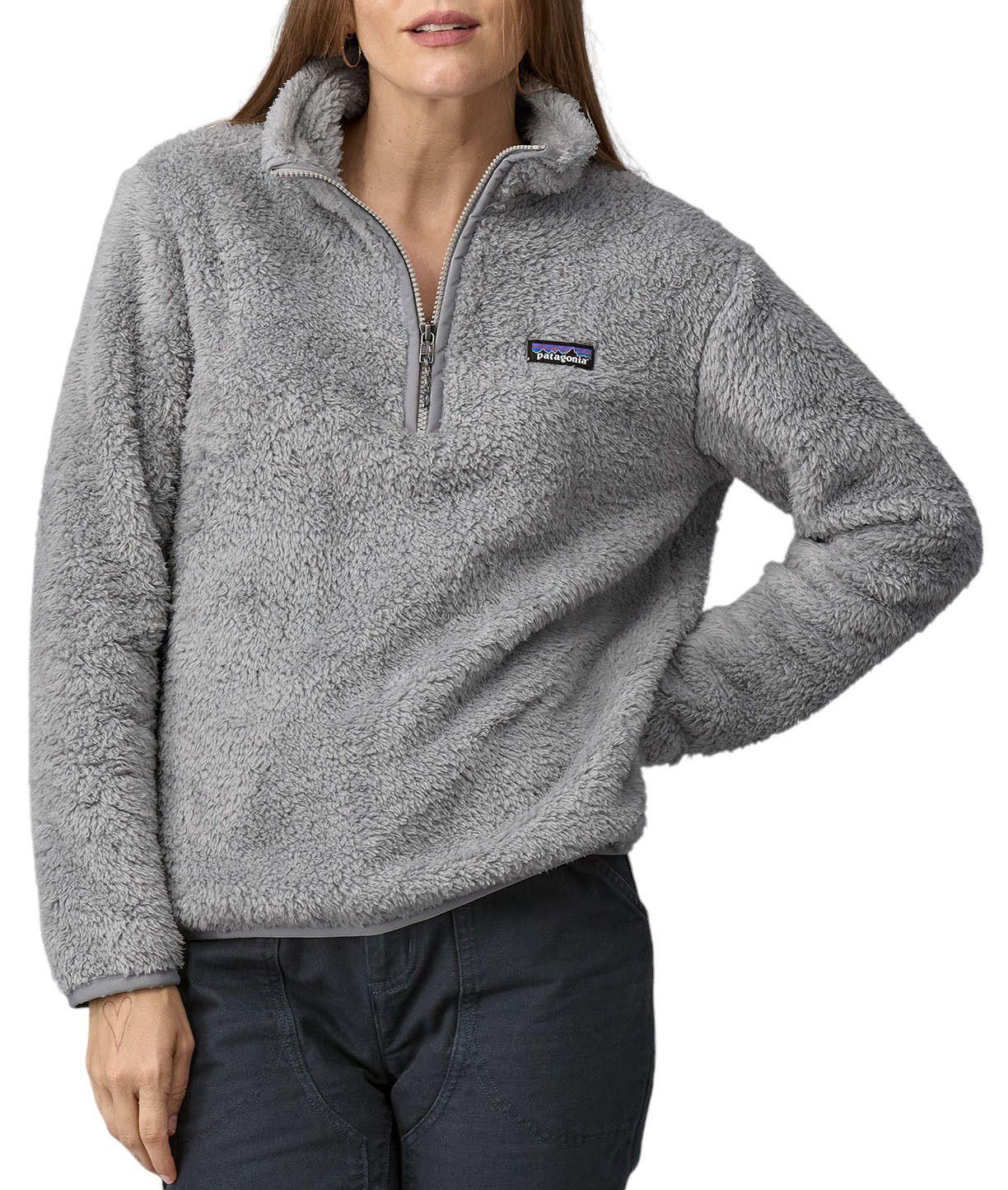 Patagonia Women s Los Gatos 1 4 Zip Salt Grey XS