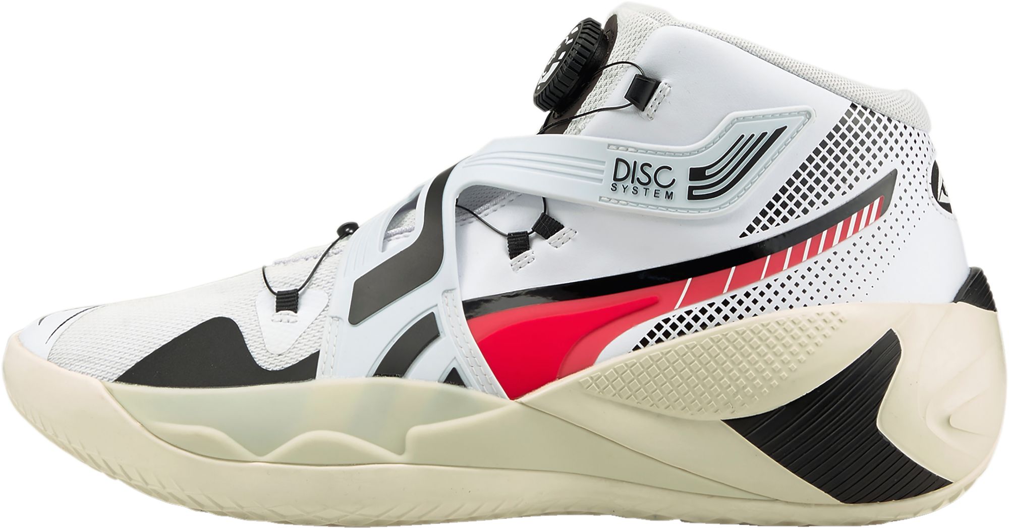 Puma Disc Rebirth Basketball Shoes White Fiery Coral 9