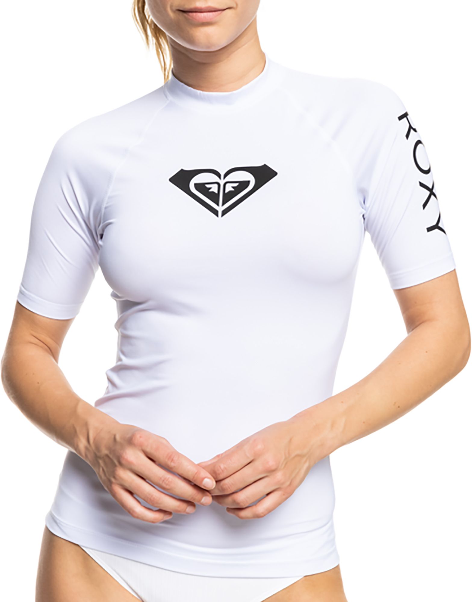 【ROXY】 Roxy Women's Short Sleeve Rash Guard WT901BRX Roxy Women's Standard Short Sleeve Rashguard – UPF 50+
