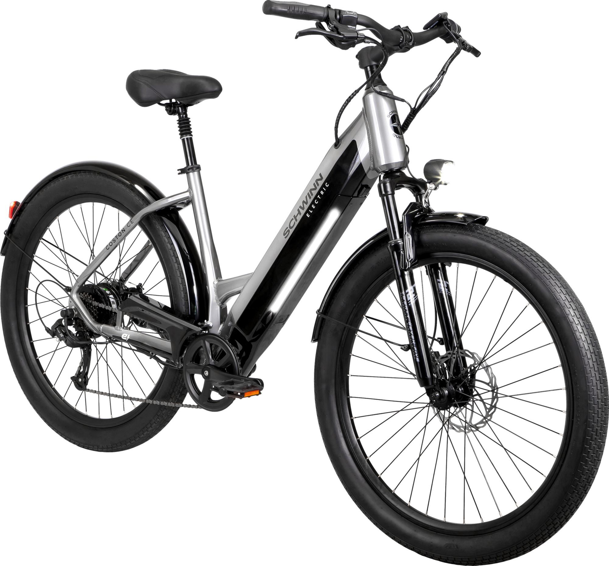 schwinn continental electric bicycle Regent 27.5" Adult Hybrid Bike range battery that delivers up to 40 miles per charge Schwinn Adult Coston 27.5 CE