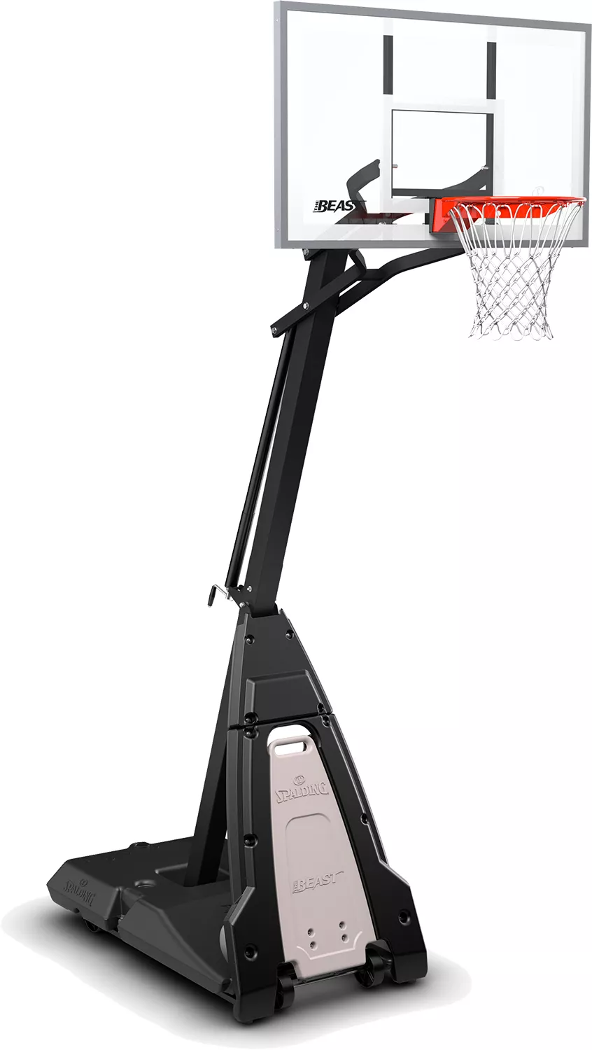 Spalding The Beast 54" Tempered Glass Portable Basketball Hoop