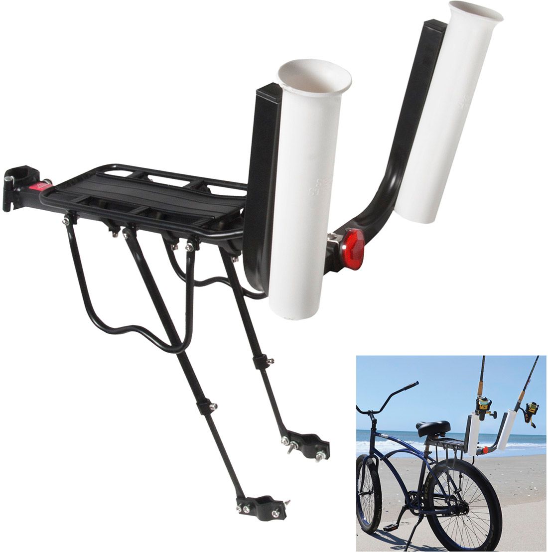 fishing pole holder for bike