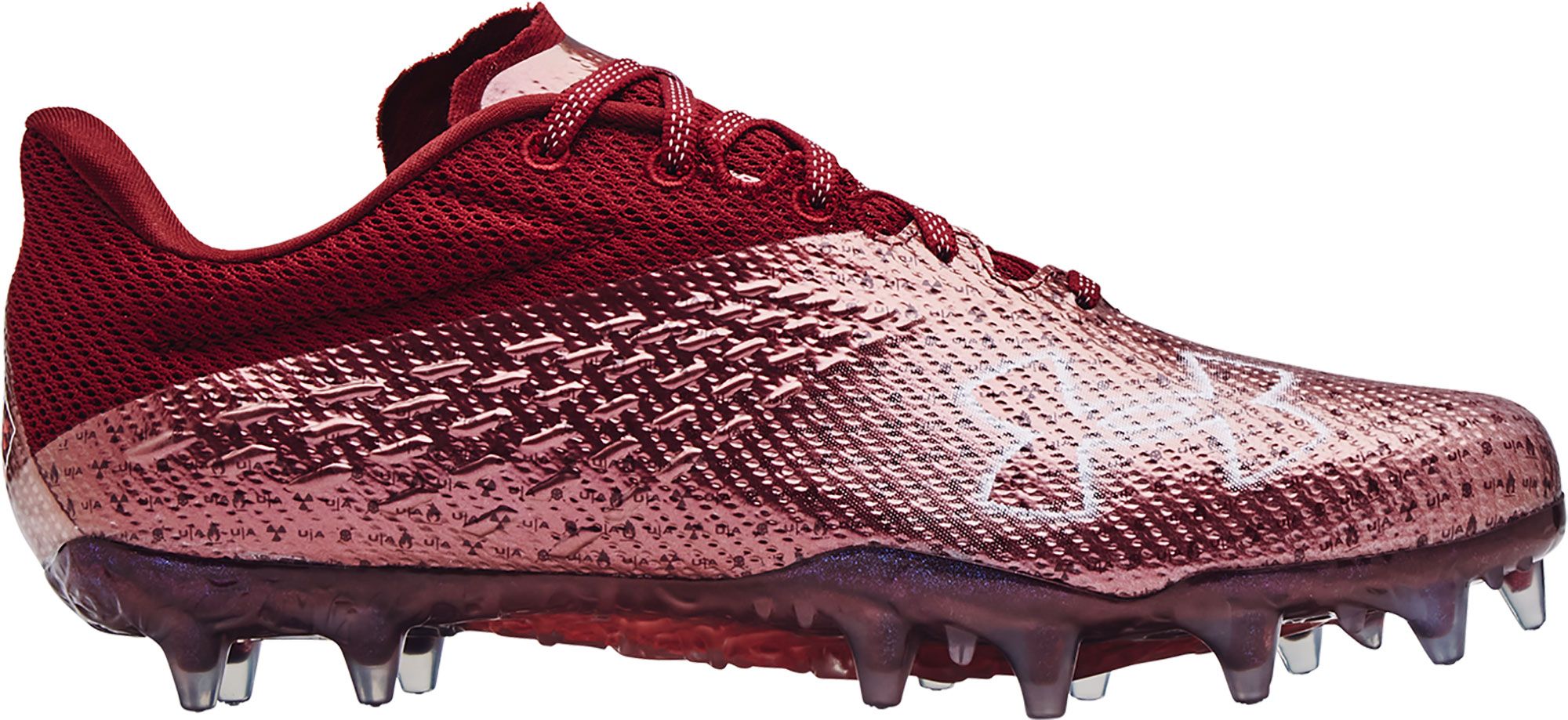 under armour maroon cleats