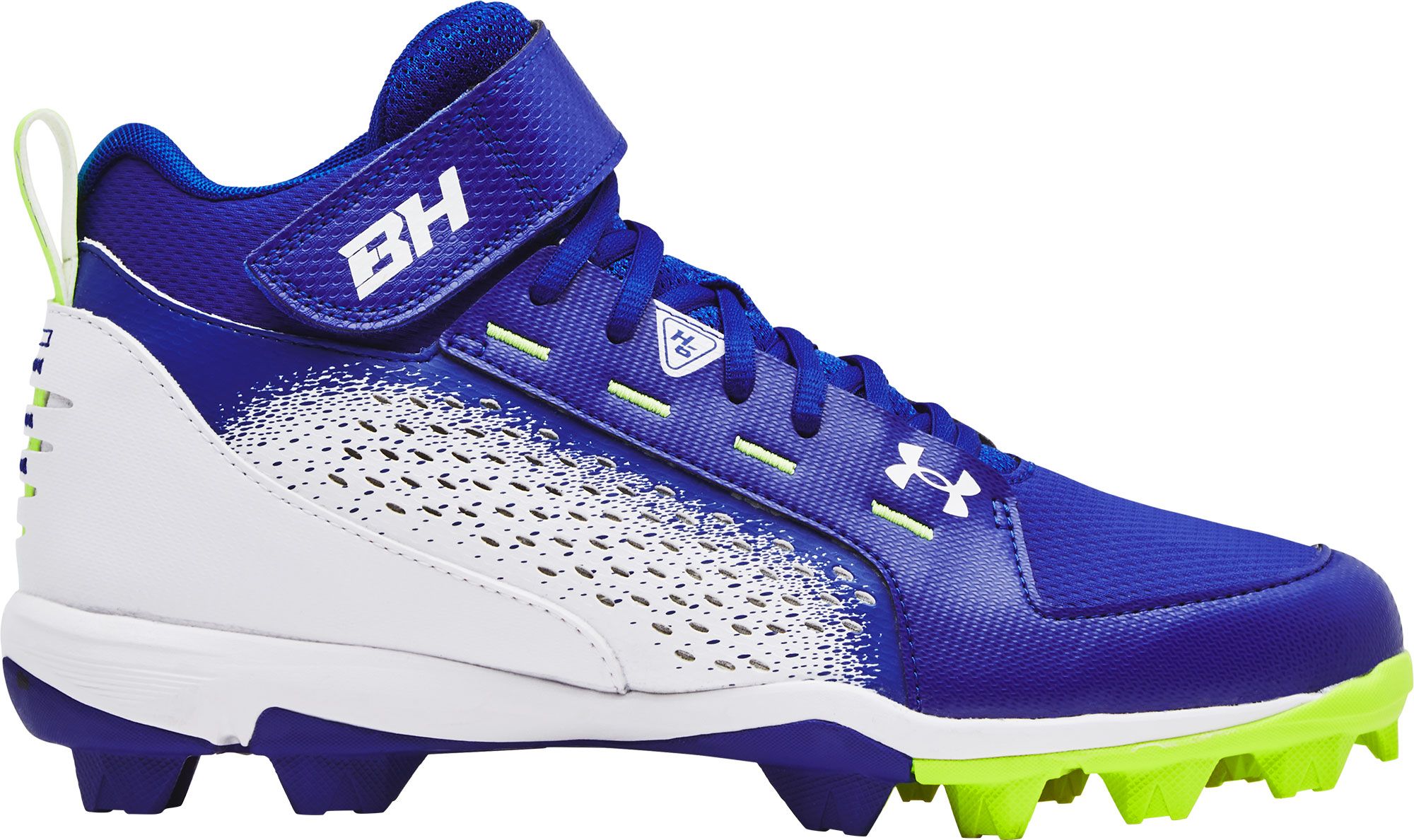 light blue baseball cleats